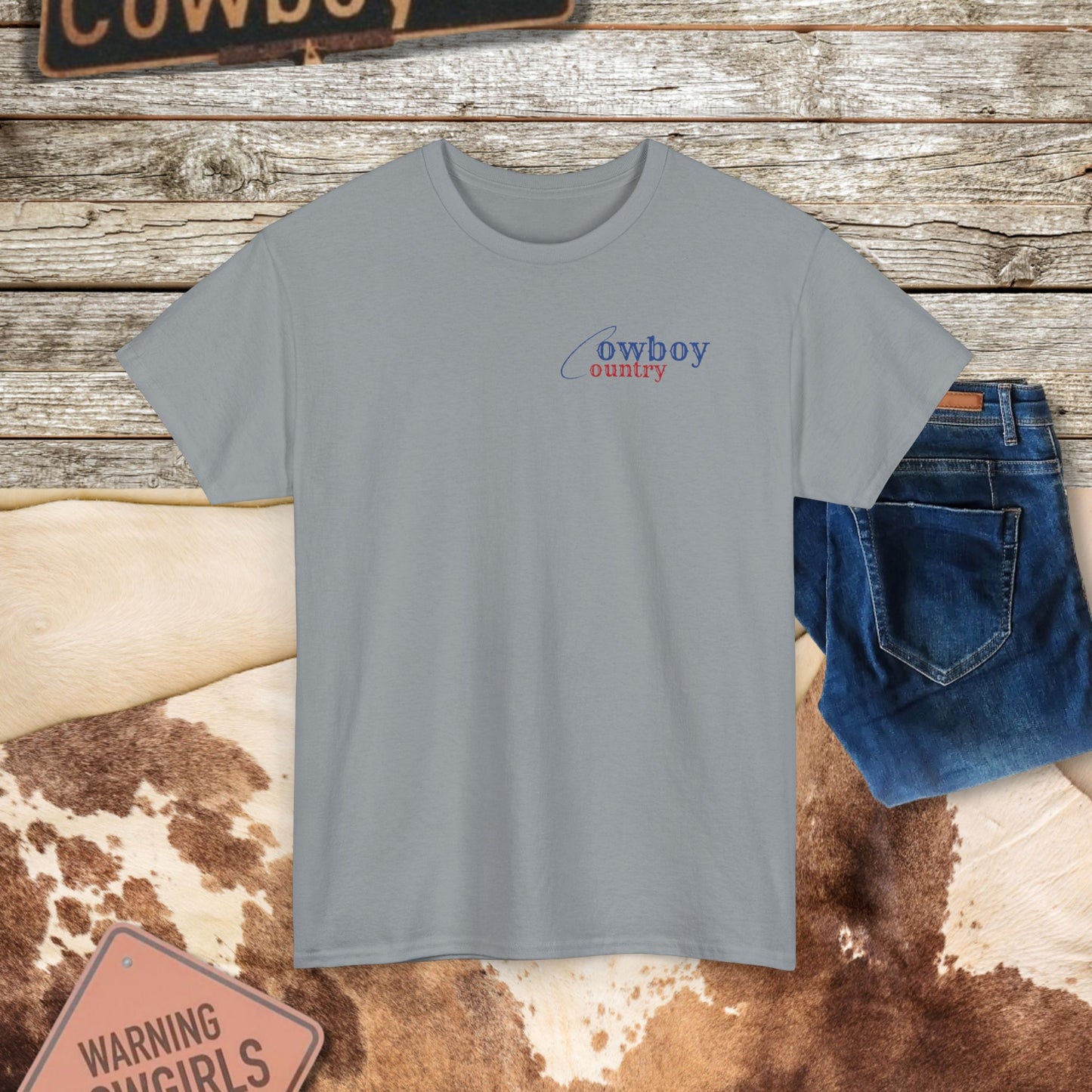 Vintage Cowboy Country Flag T-Shirt