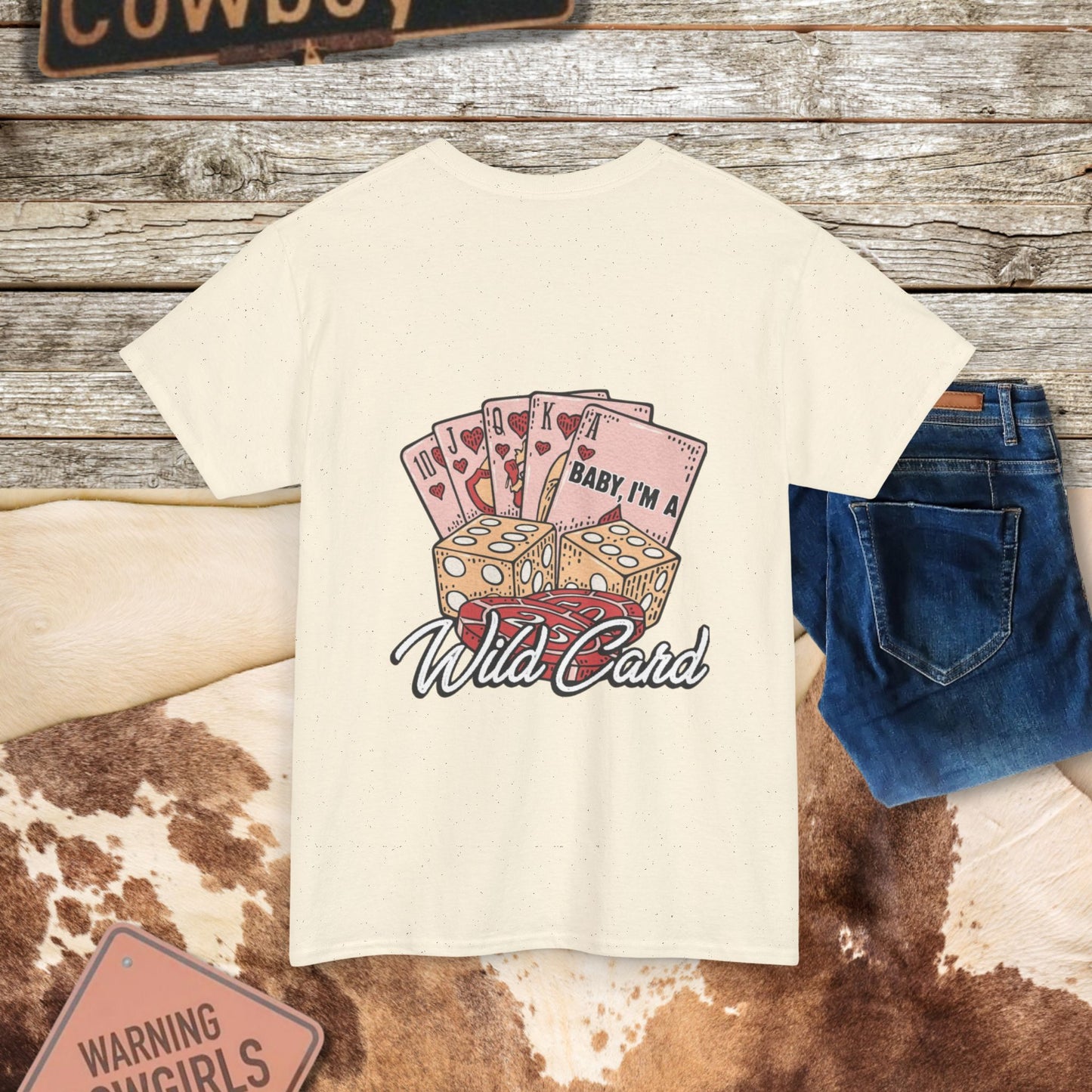 Boho Western Tee Shirt - Wild Card