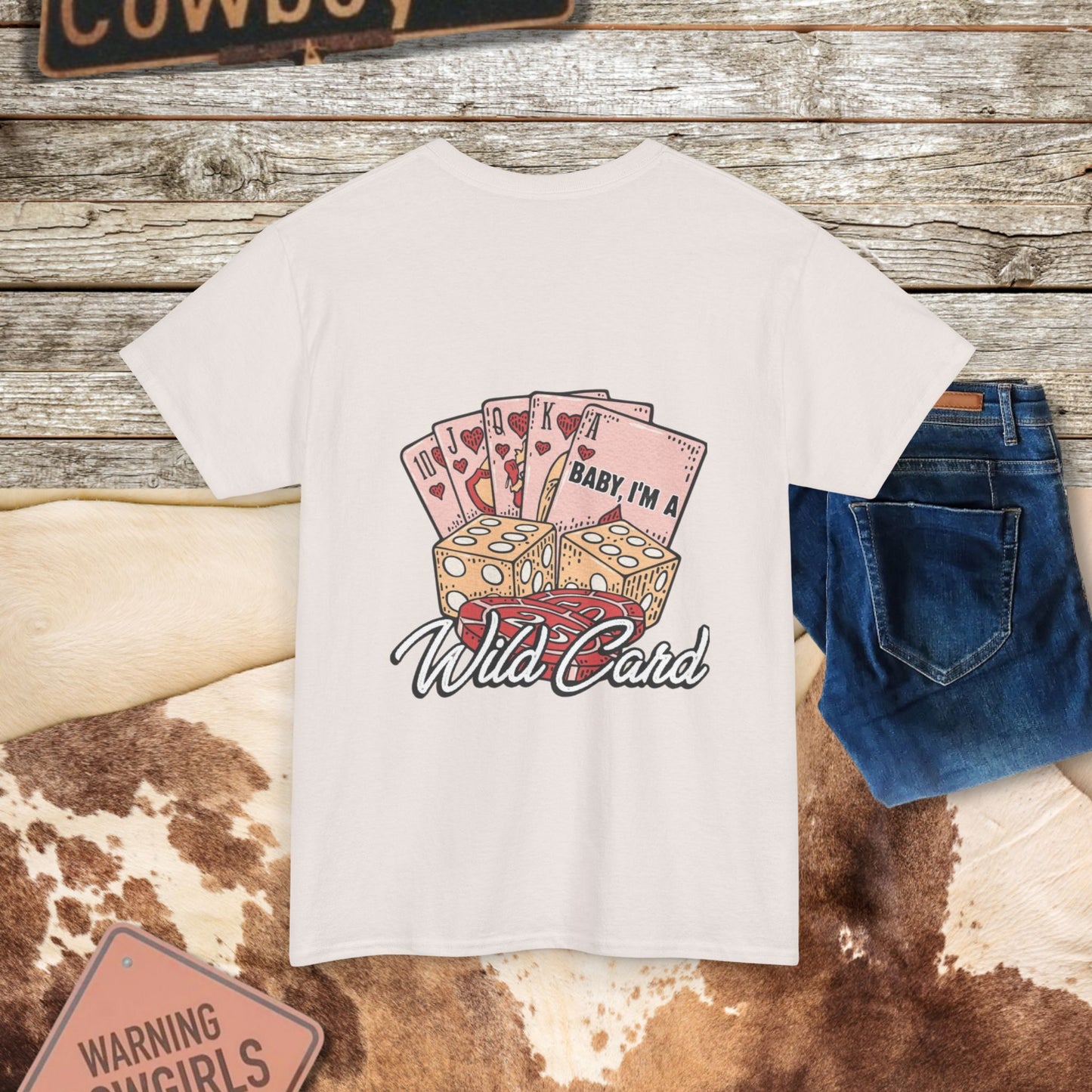 Boho Western Tee Shirt - Wild Card