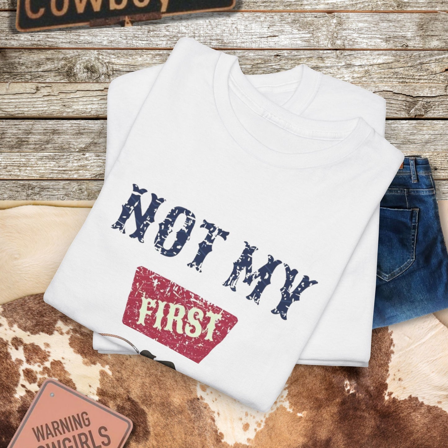 Western Redbull Roping Tee