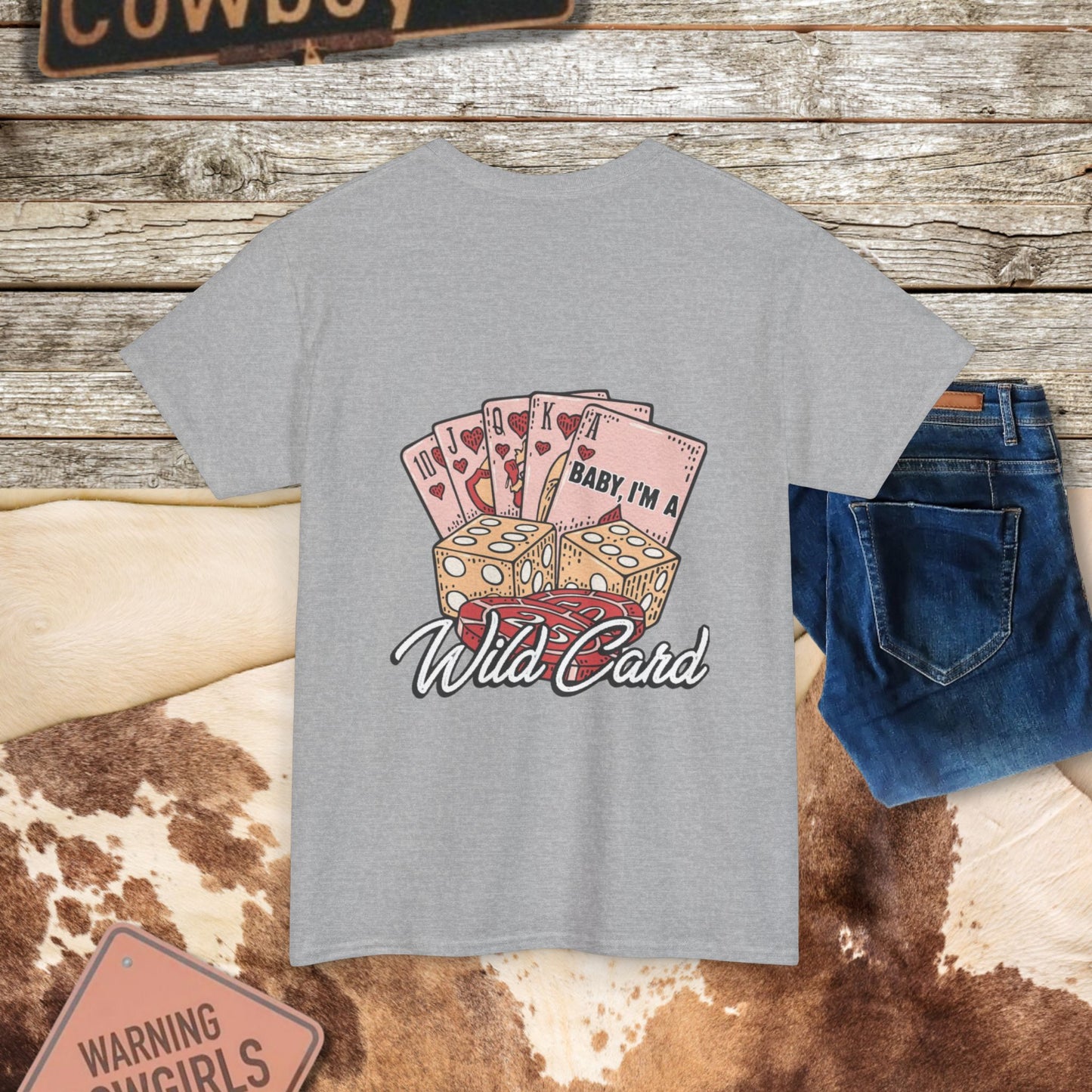 Boho Western Tee Shirt - Wild Card