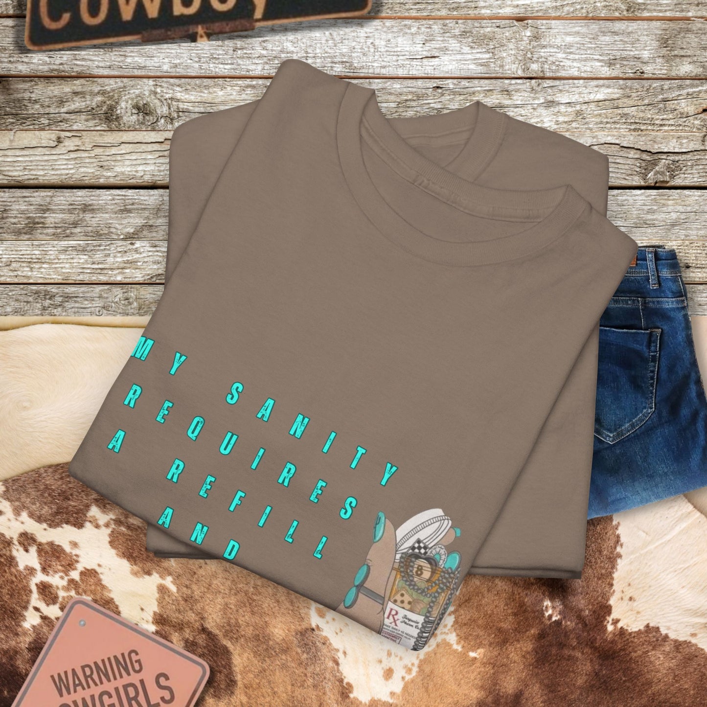 Turquoise Happy Pills Tee