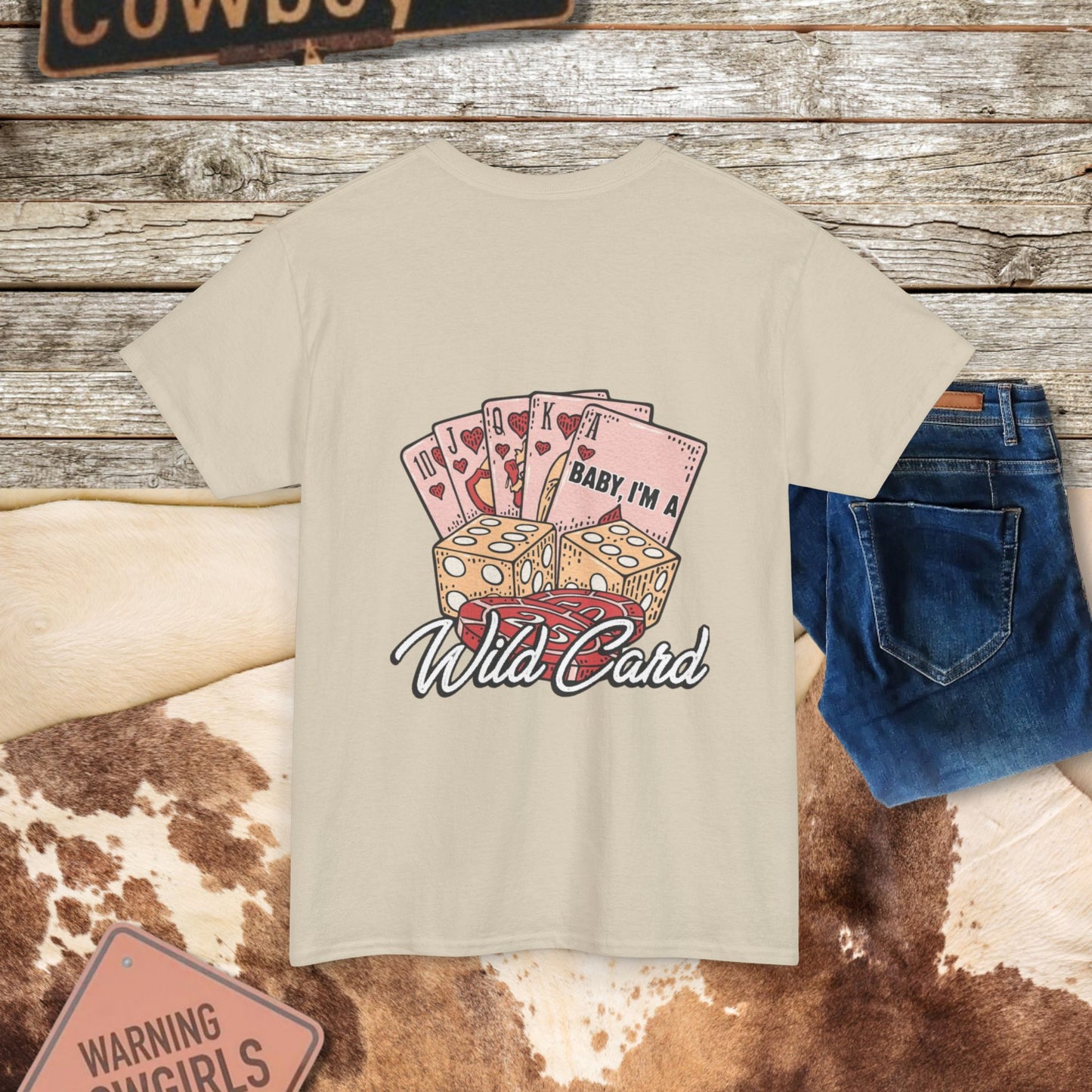 Boho Western Tee Shirt - Wild Card