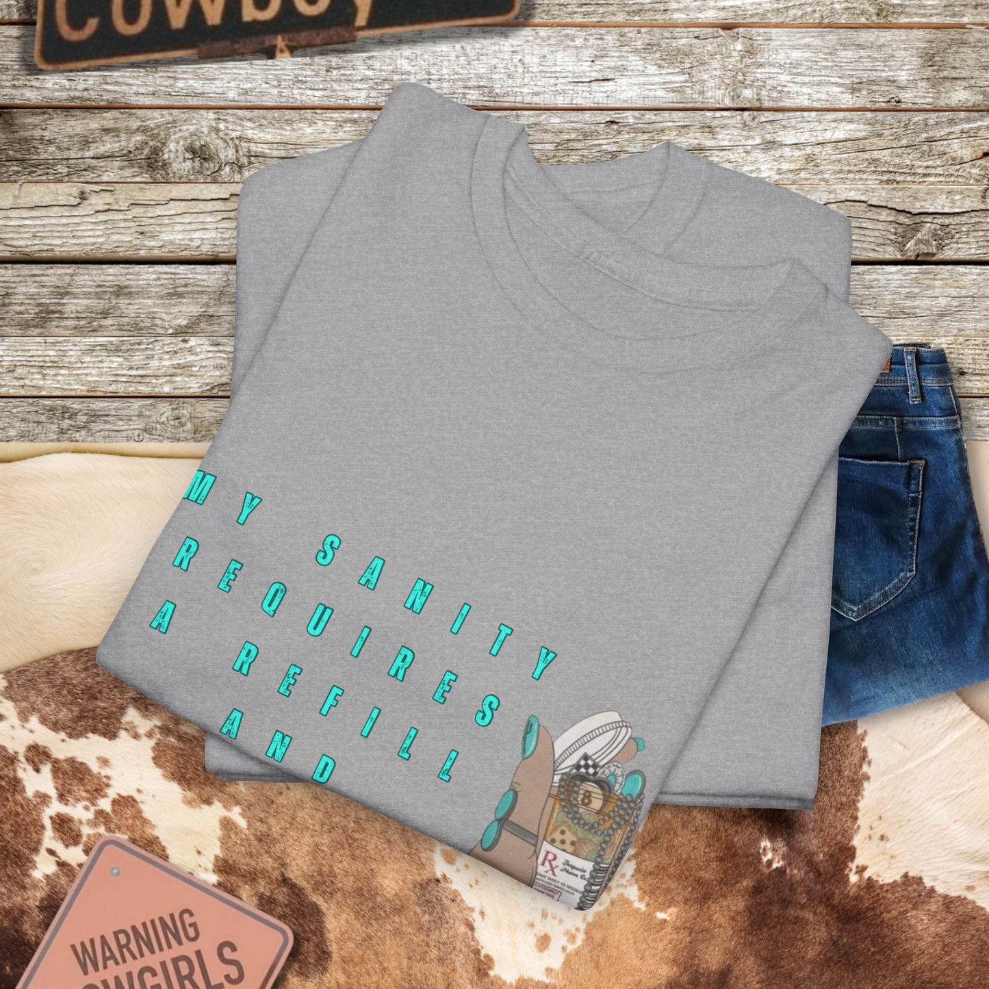 Turquoise Happy Pills Tee