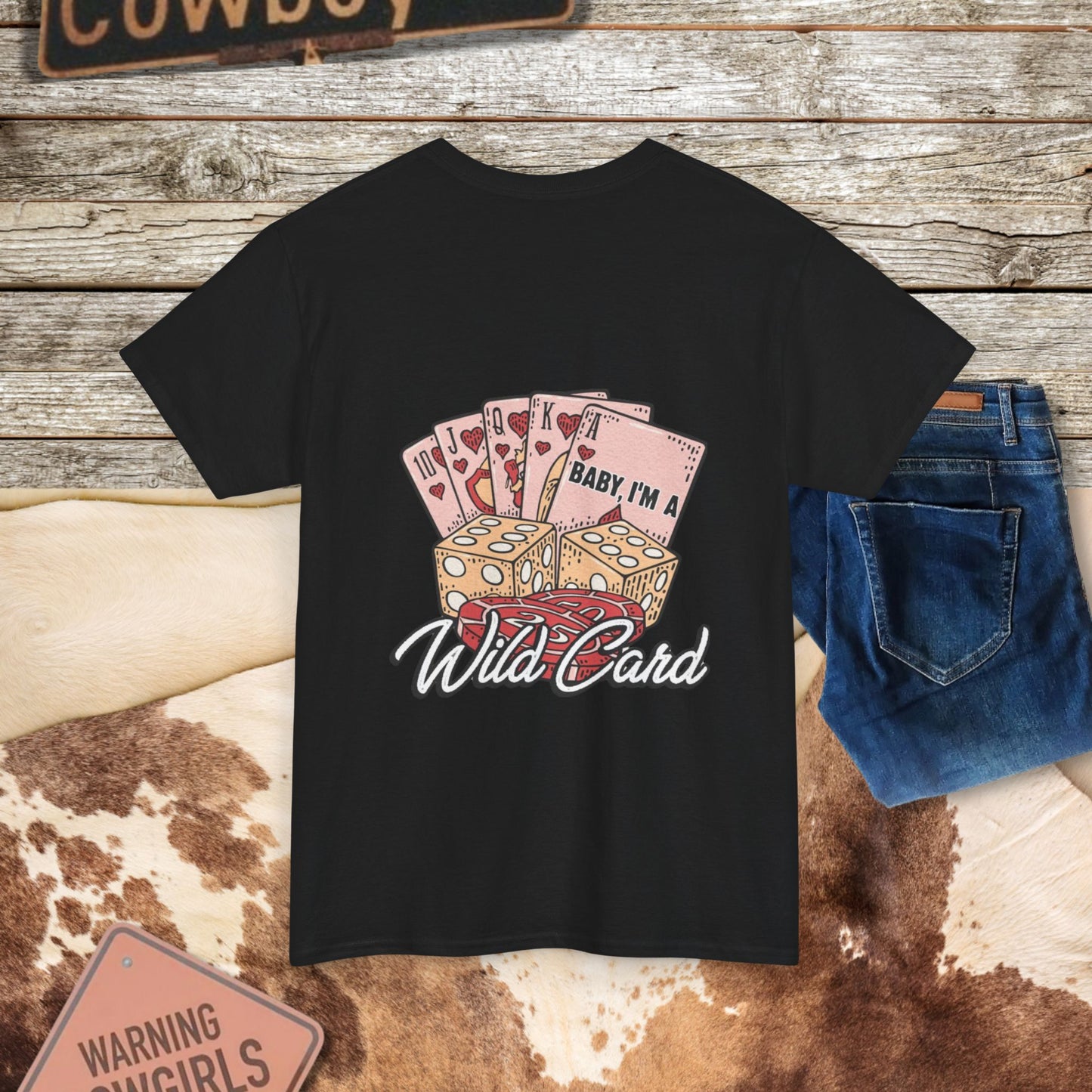 Boho Western Tee Shirt - Wild Card