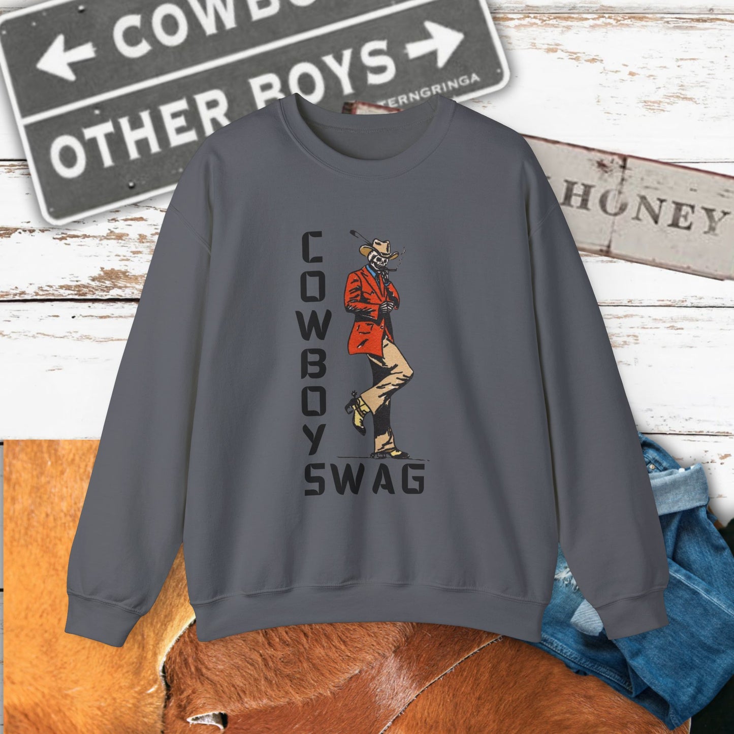 Cowboy Swag Crewneck| Cozy Western Apparel