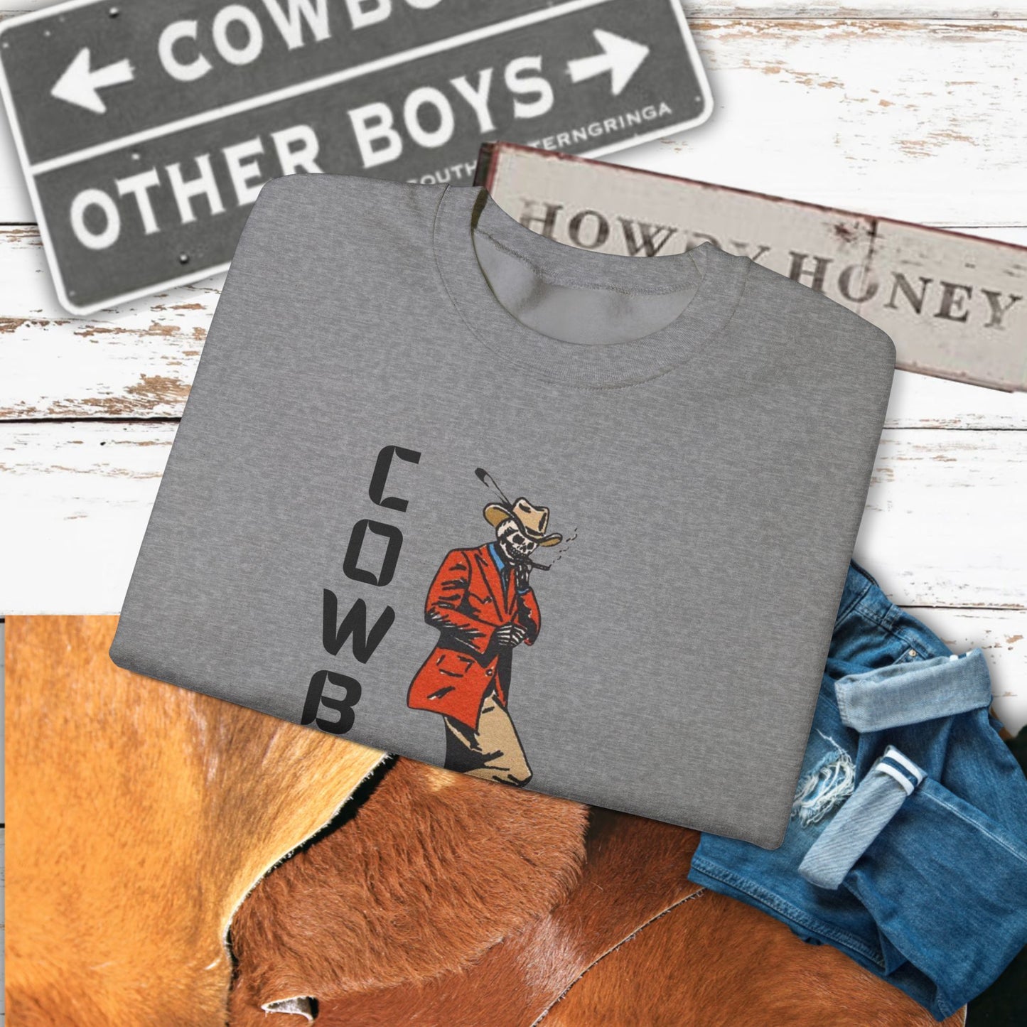 Cowboy Swag Crewneck| Cozy Western Apparel