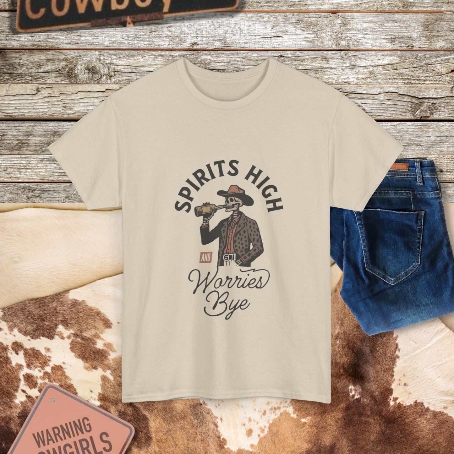 Skeleton Cowboy Tee