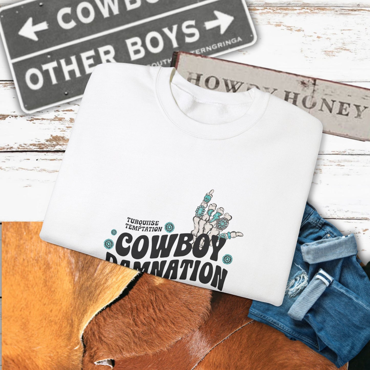 Cowboy Damnation Crewneck