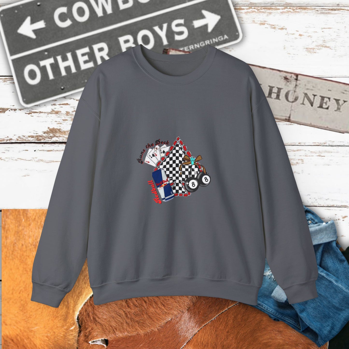 Redbull Checkered Crewneck