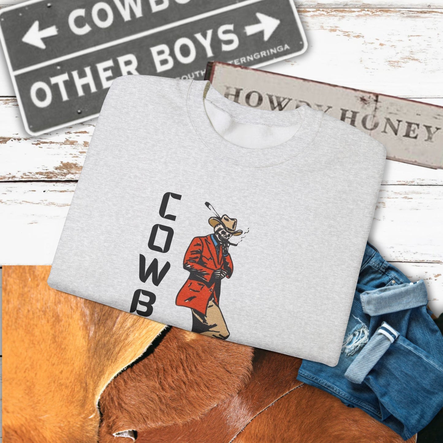 Cowboy Swag Crewneck| Cozy Western Apparel