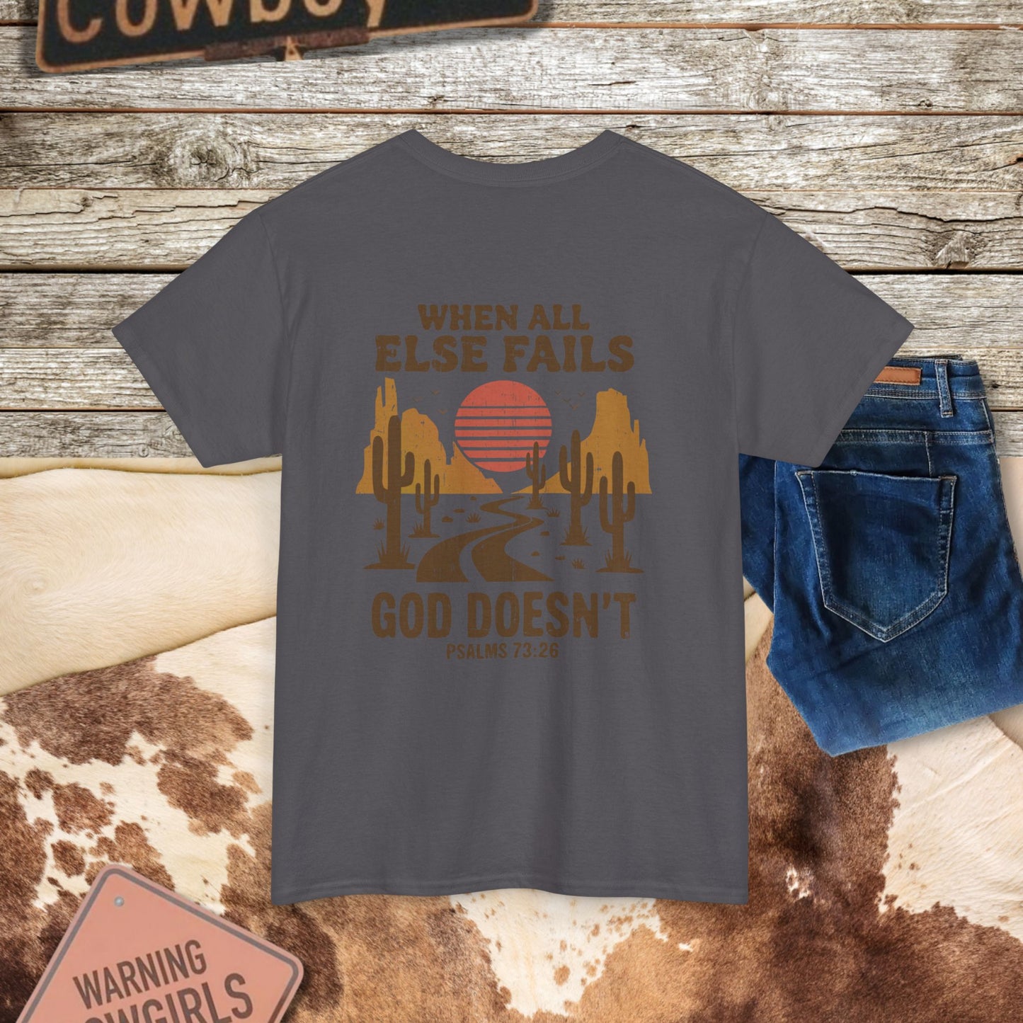 Western Psalms 73:26 Tee