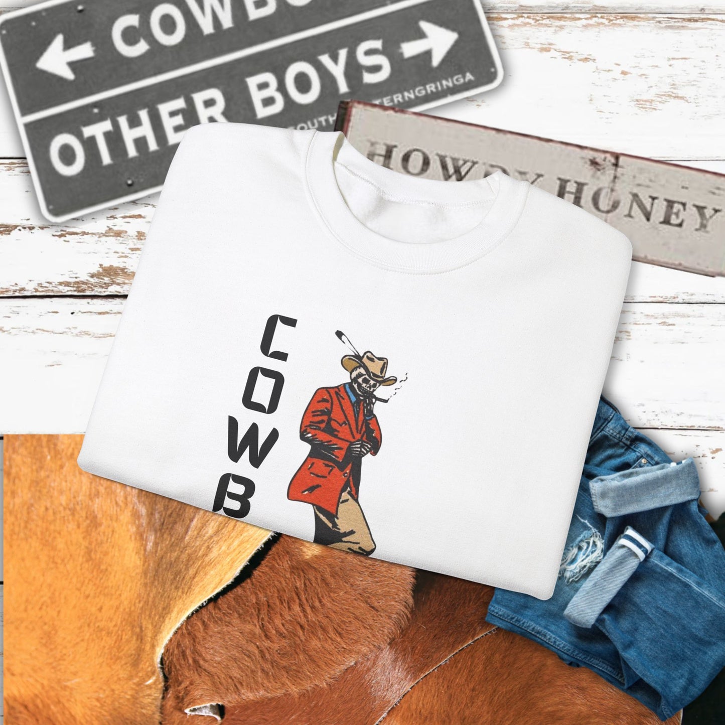 Cowboy Swag Crewneck| Cozy Western Apparel