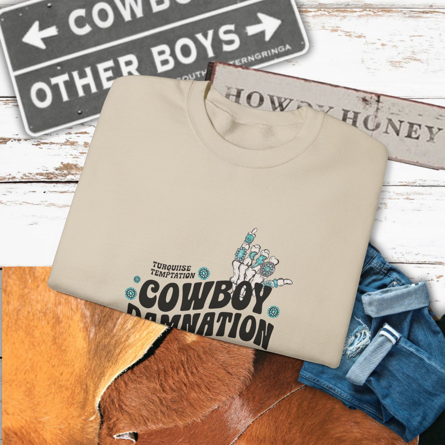 Cowboy Damnation Crewneck