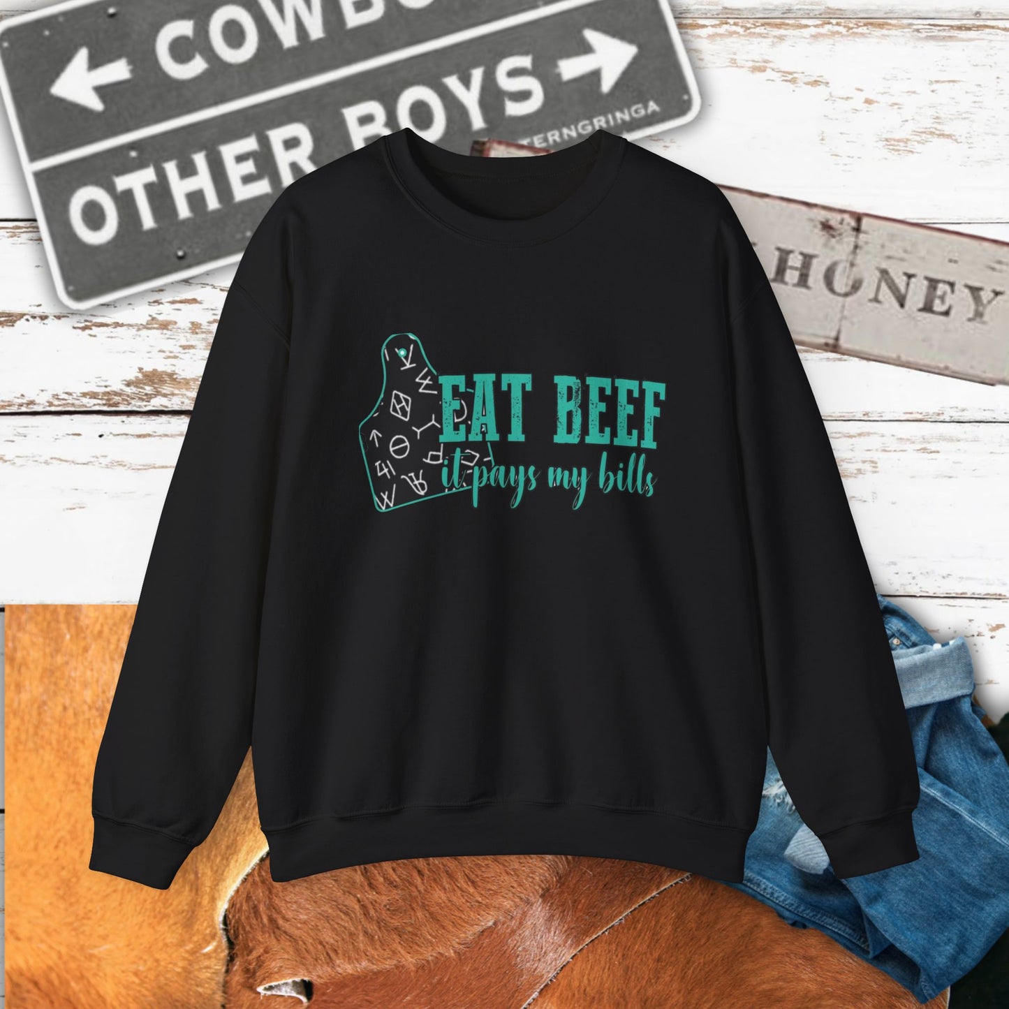 Eat Beef Crewneck