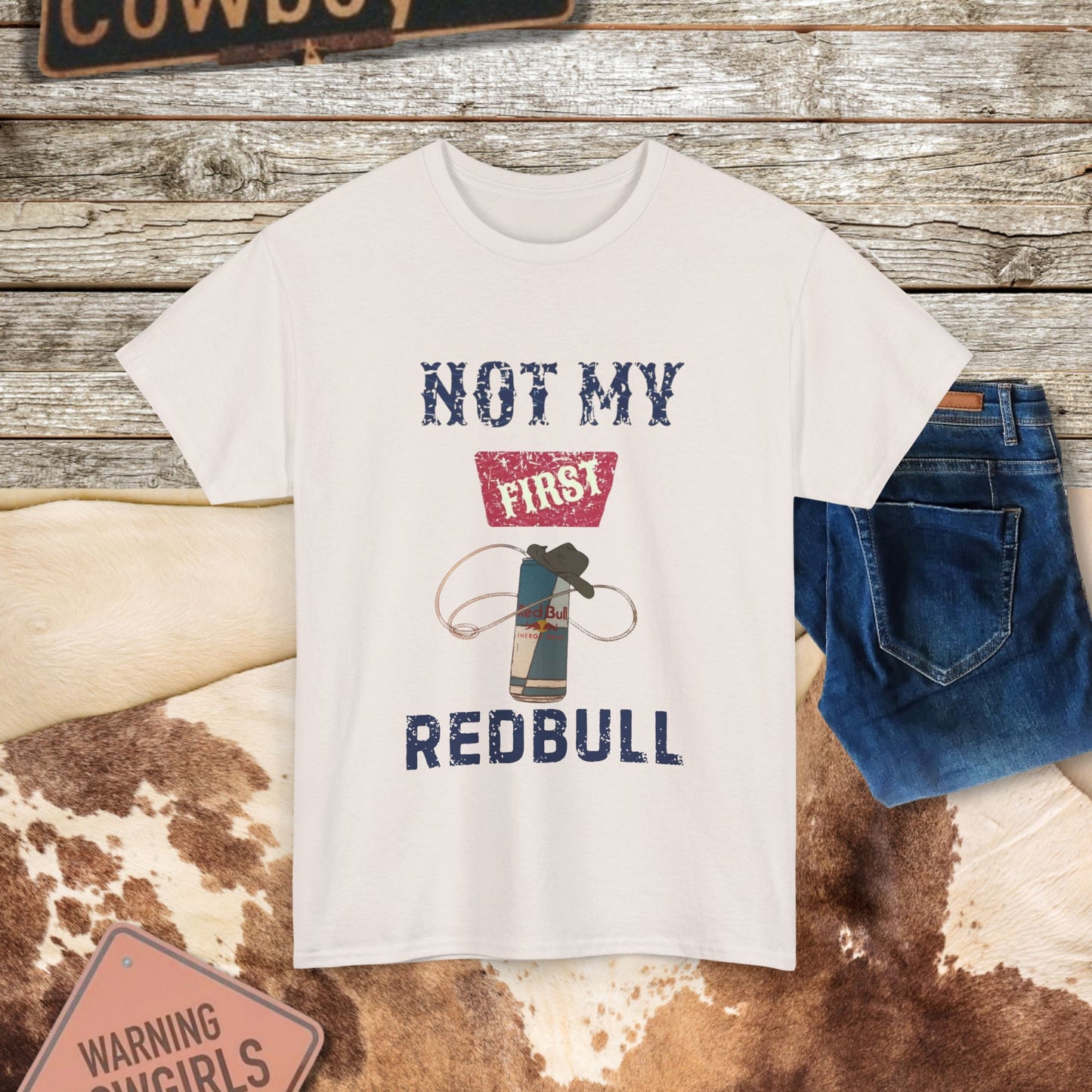 Western Redbull Roping  Tee