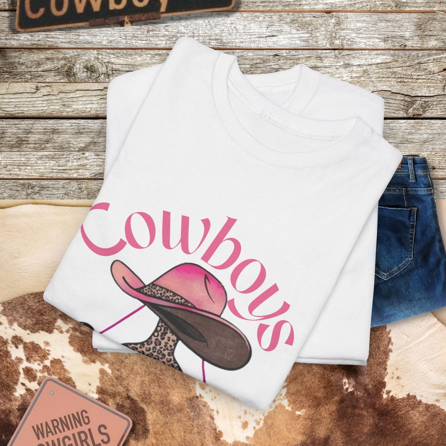 Cowboys & Tequila Tee - Fun Western T-Shirt for Casual Wear