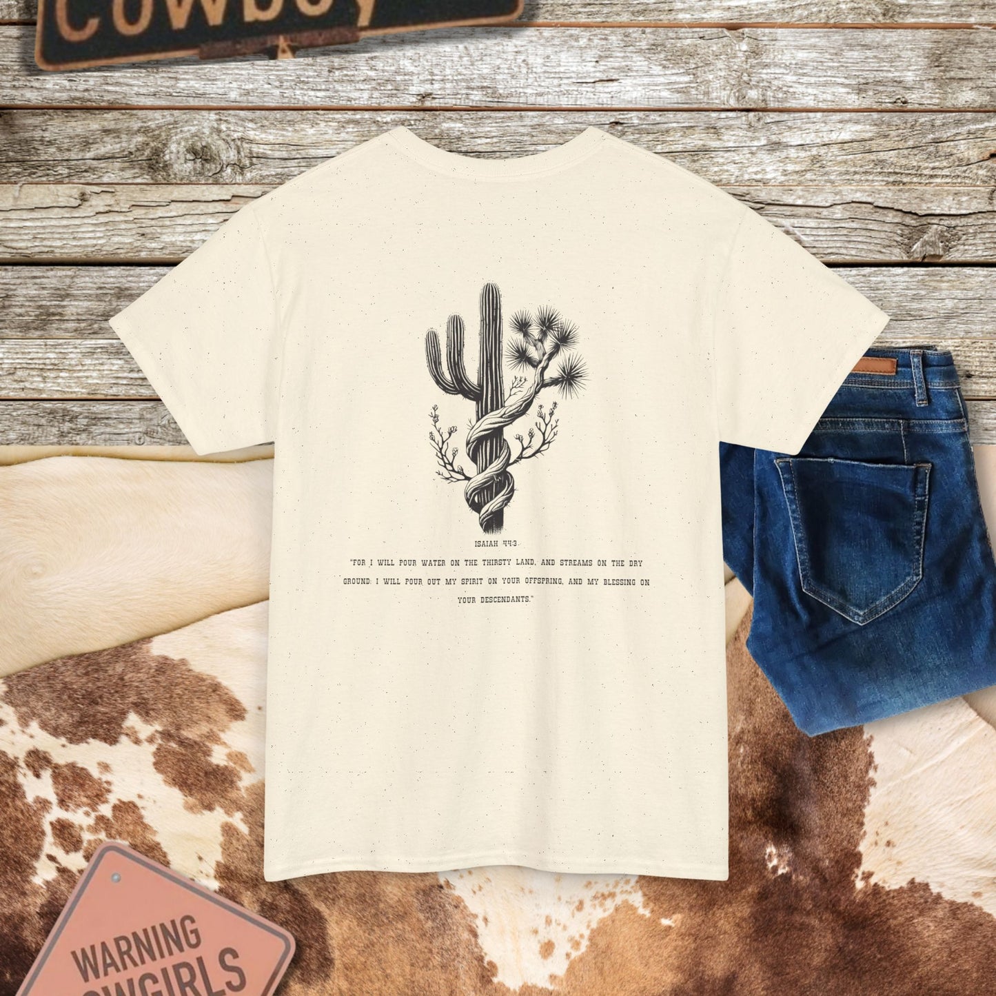 Inspirational Cactus Tee - Motivational Nature Graphic