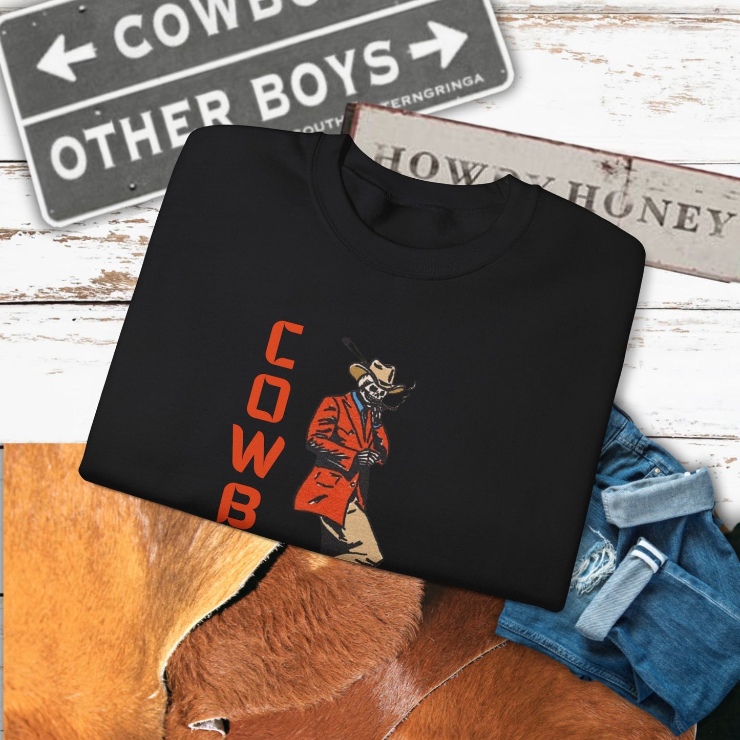 Cowboy Swag Crewneck| Cozy Western Apparel