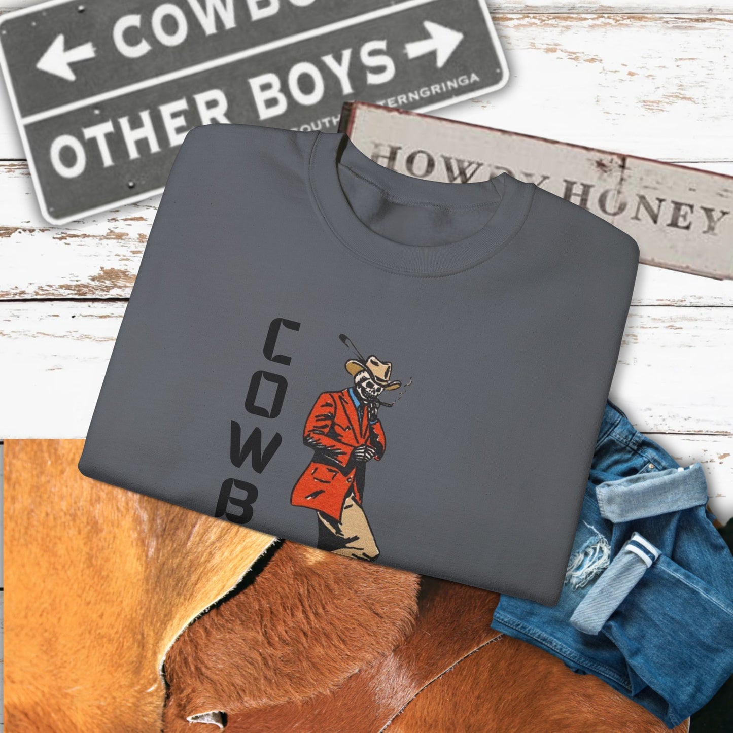 Cowboy Swag Crewneck| Cozy Western Apparel