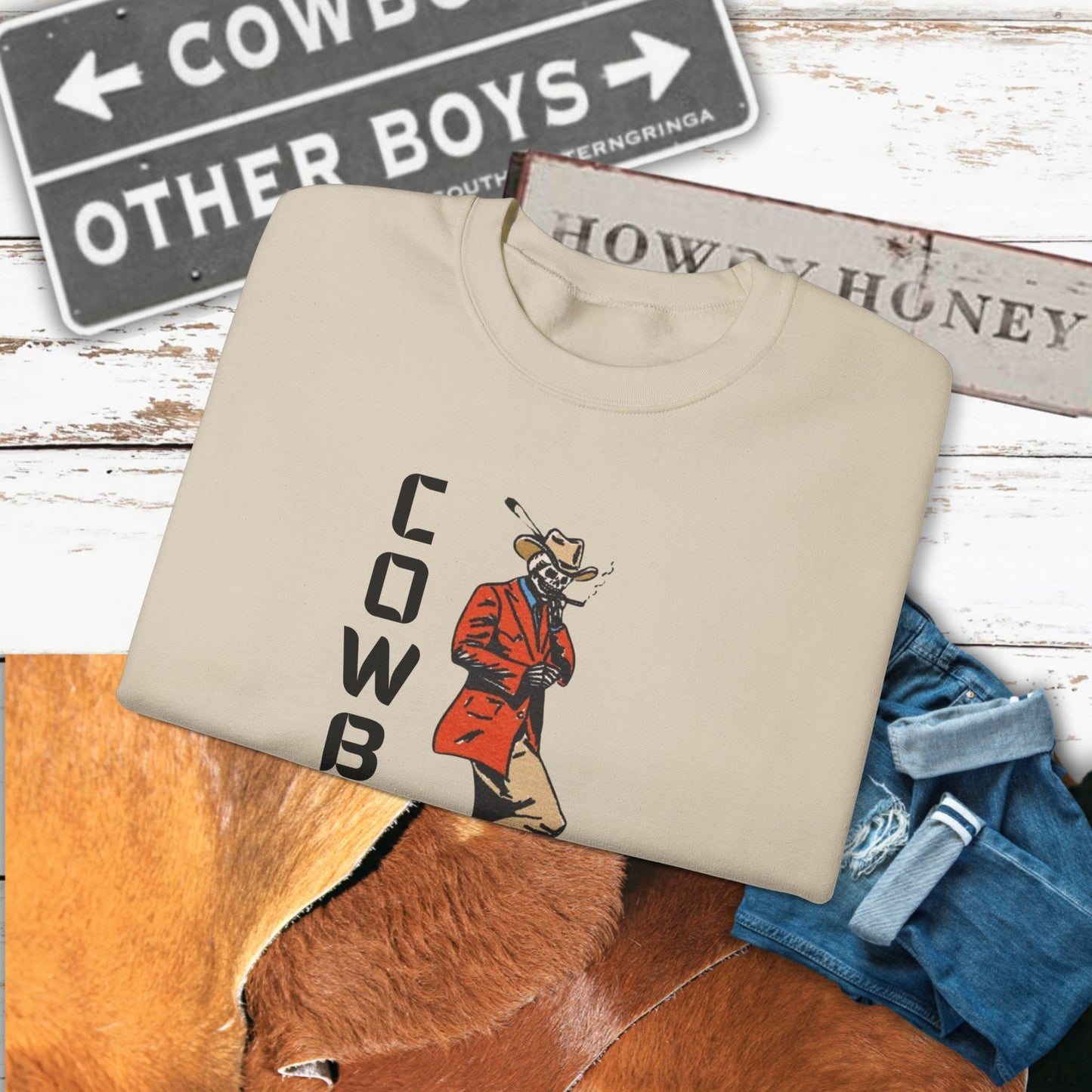 Cowboy Swag Crewneck| Cozy Western Apparel