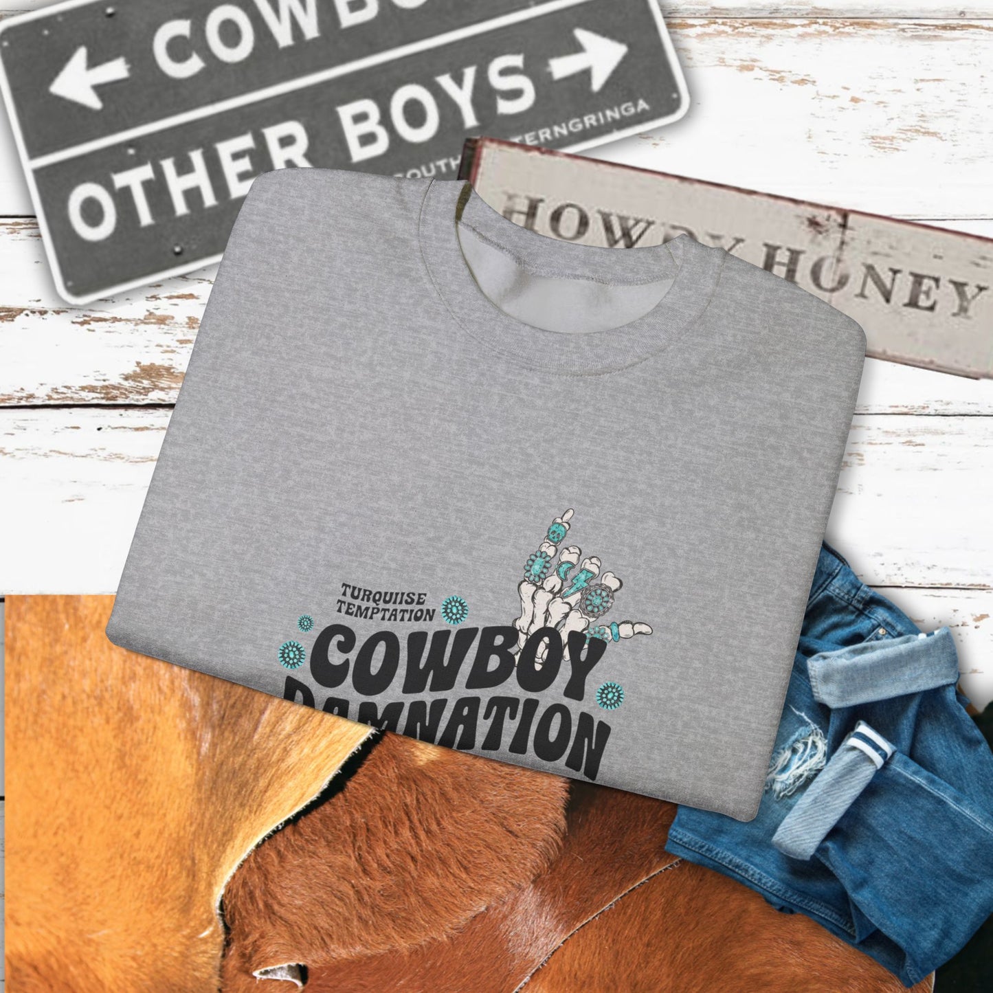 Cowboy Damnation Crewneck