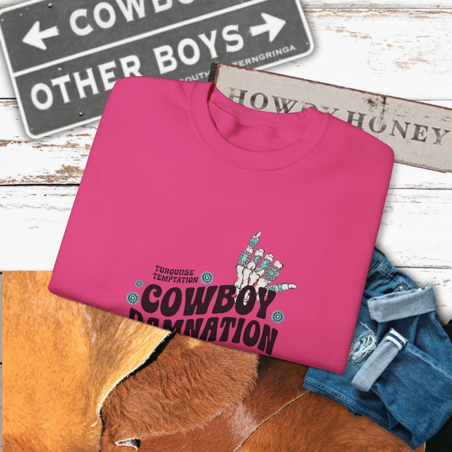 Cowboy Damnation Crewneck