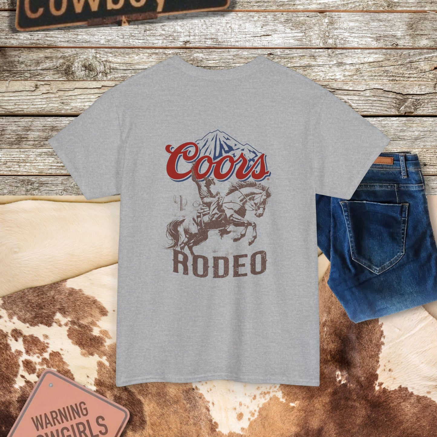 Vintage Rodeo Coors Tee - Western Style Graphic Shirt