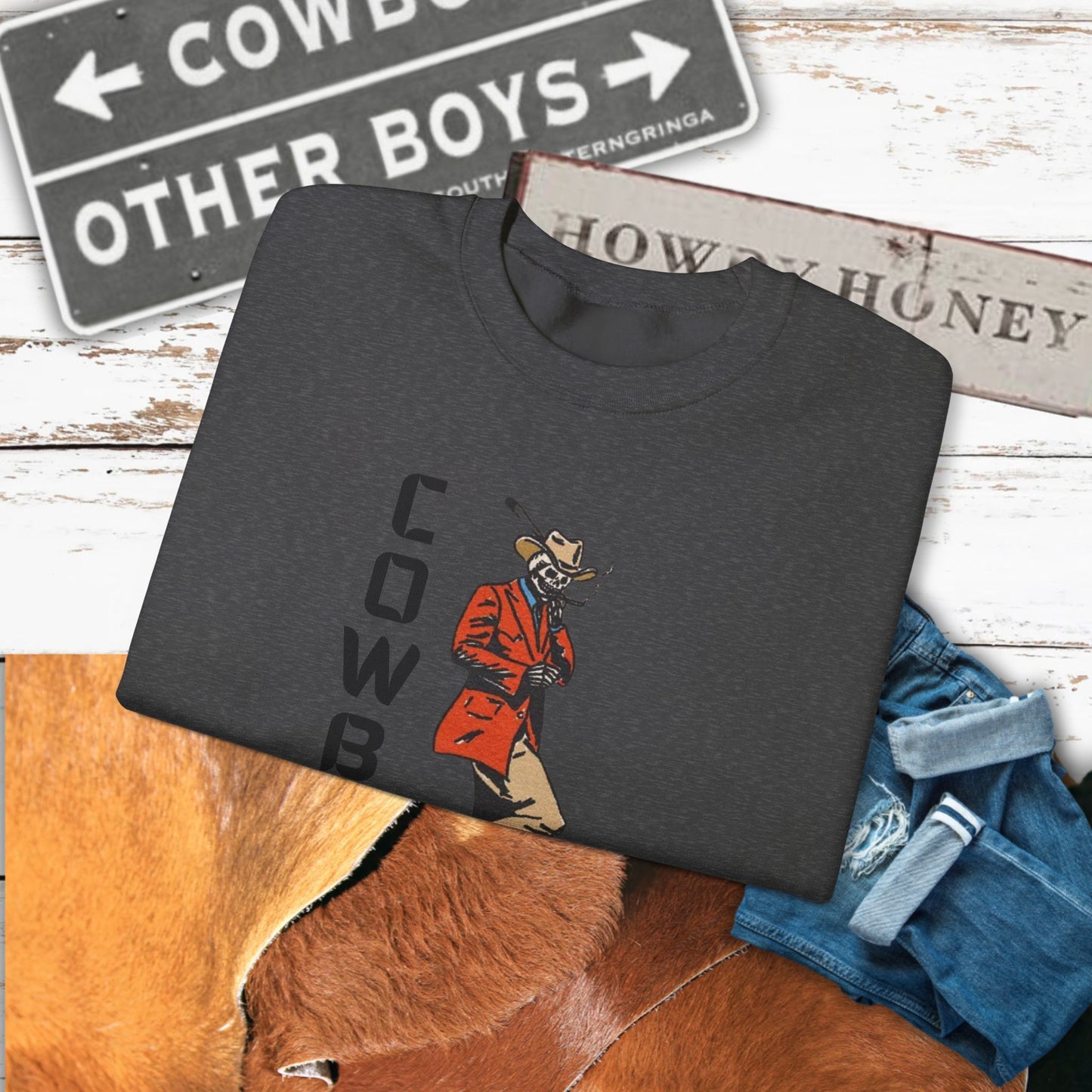 Cowboy Swag Crewneck| Cozy Western Apparel