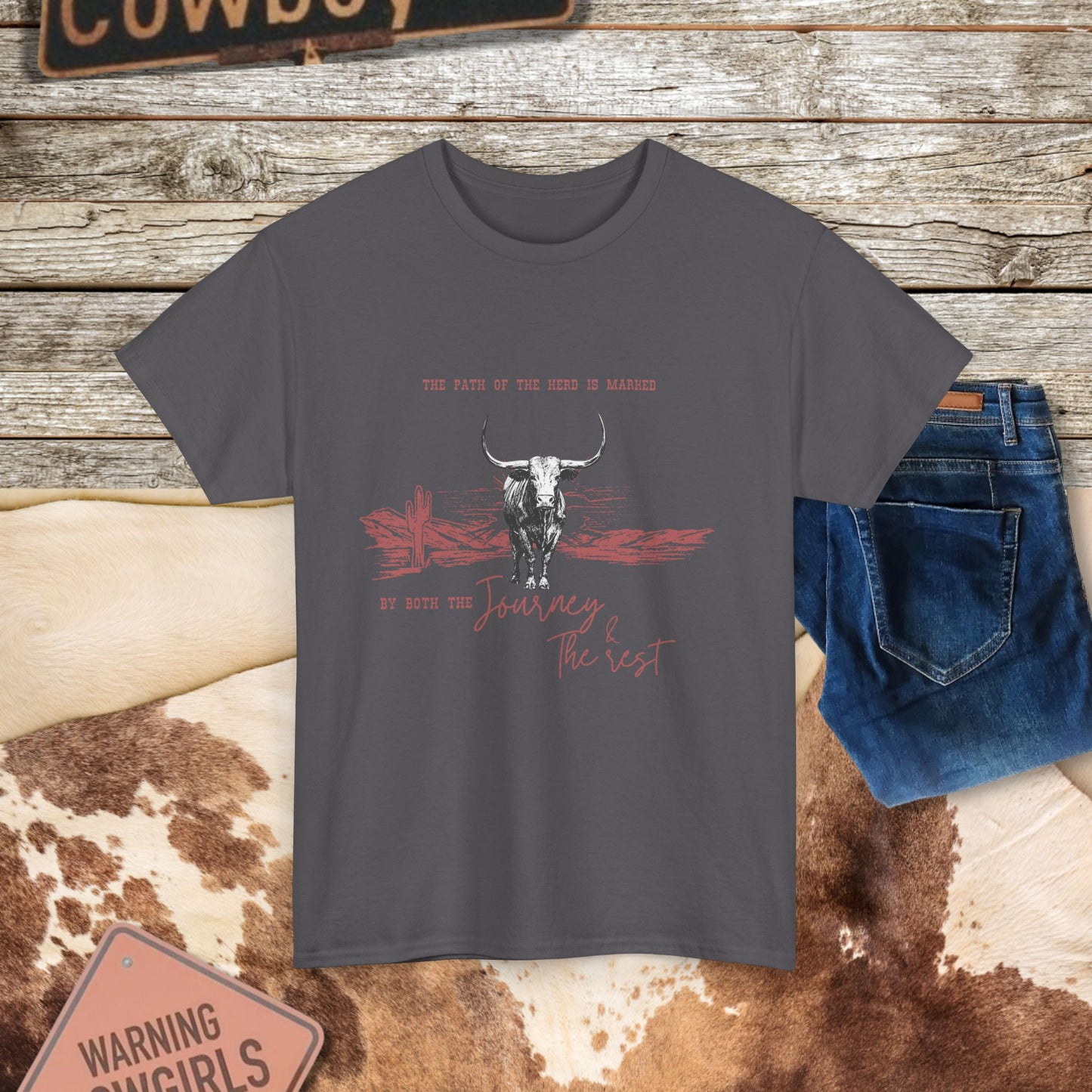 Western Longhorn Cattle Tee