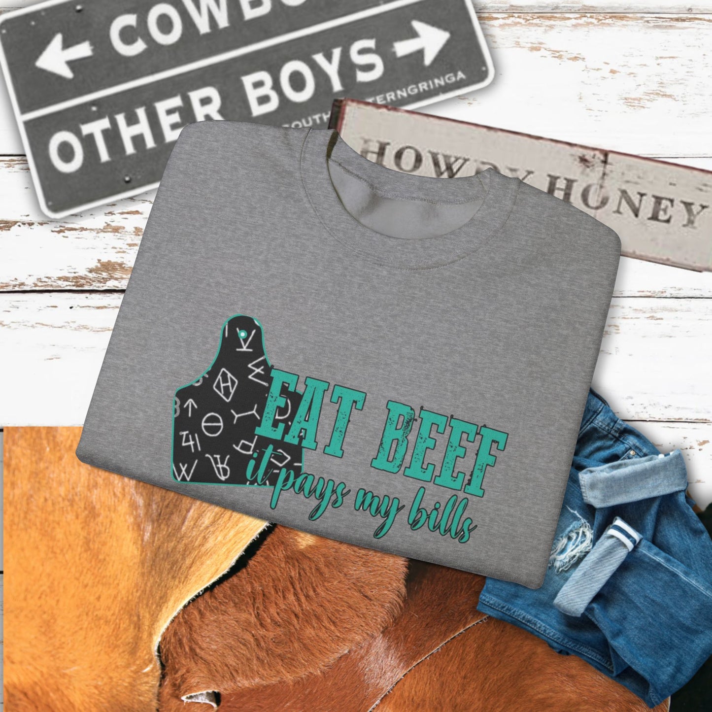 Eat Beef Crewneck