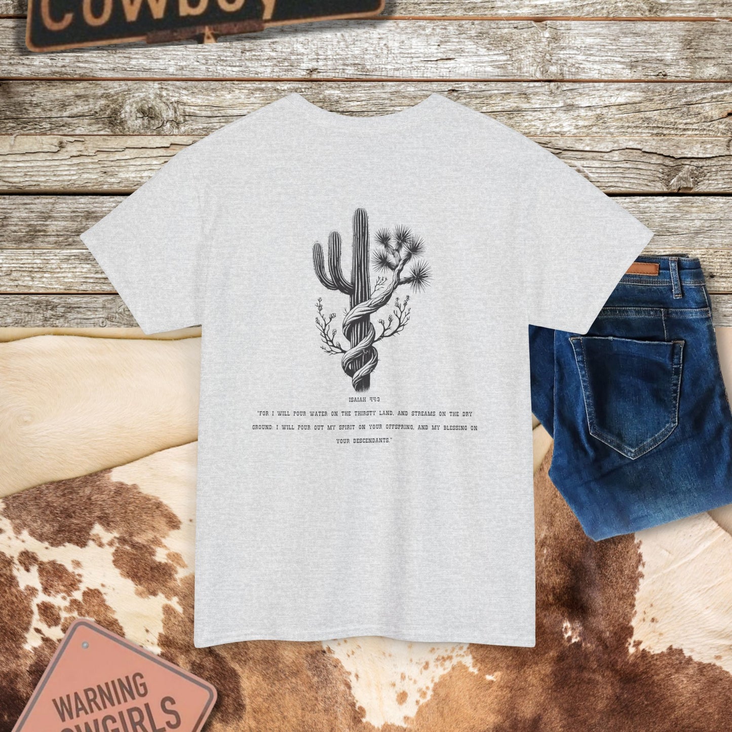 Inspirational Cactus Tee - Motivational Nature Graphic