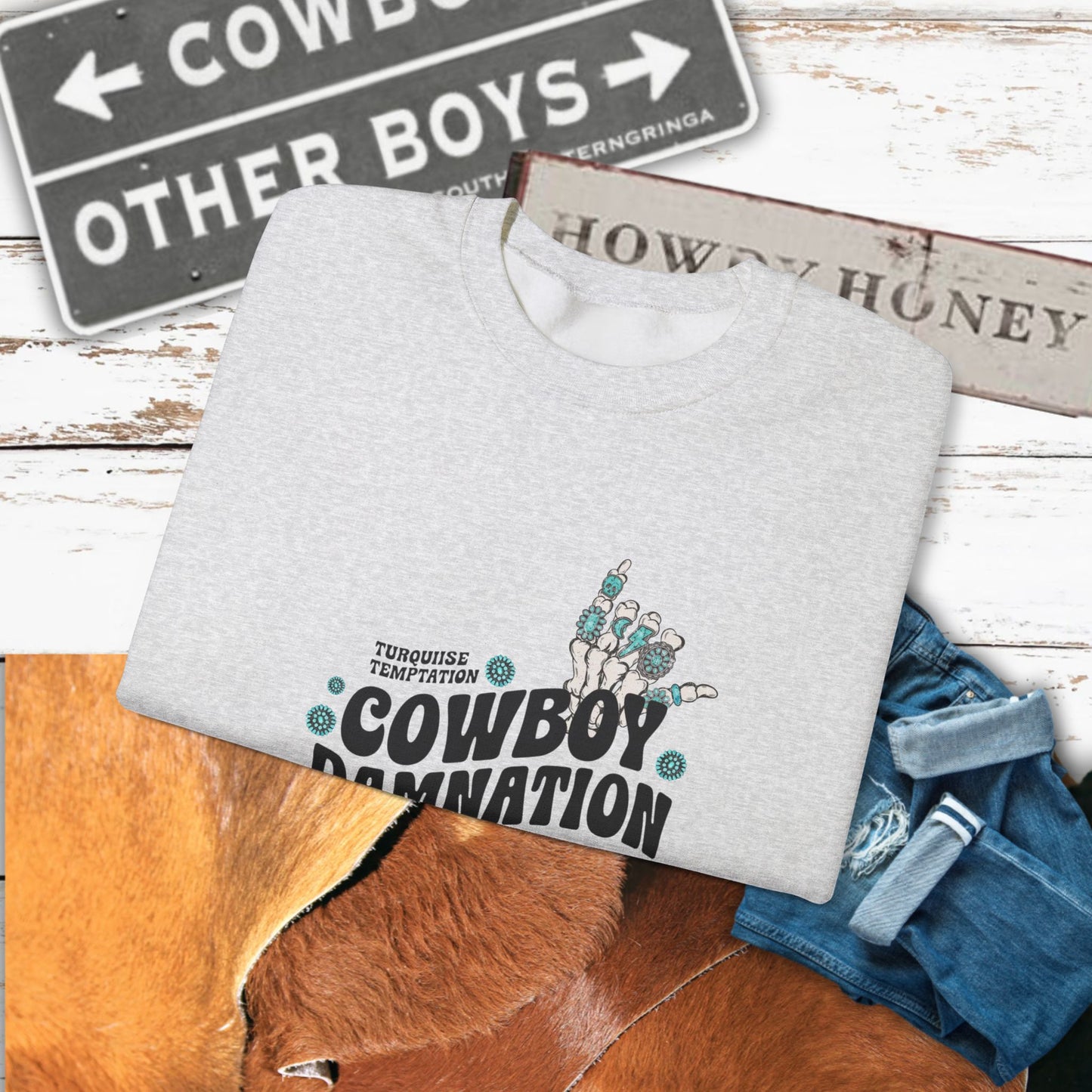 Cowboy Damnation Crewneck