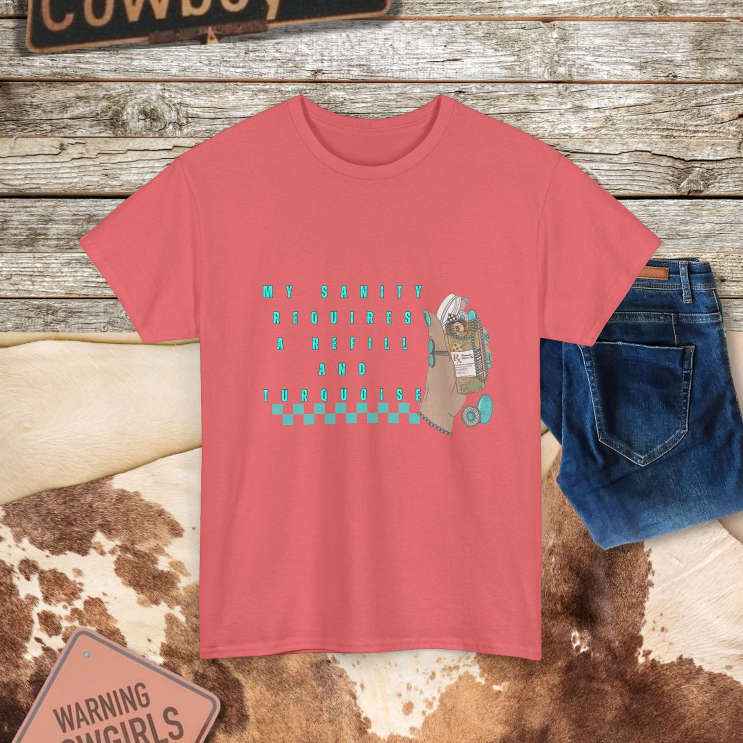 Turquoise Happy Pills Tee
