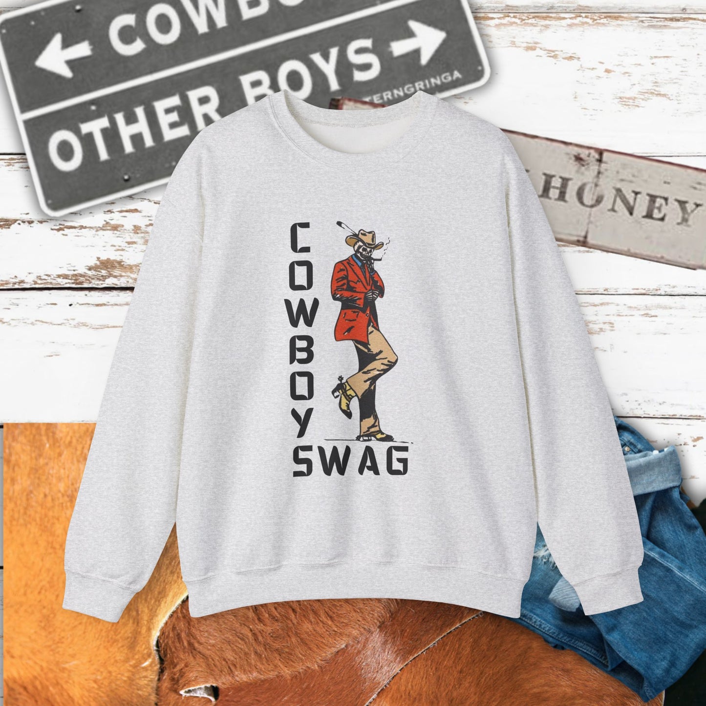 Cowboy Swag Crewneck| Cozy Western Apparel