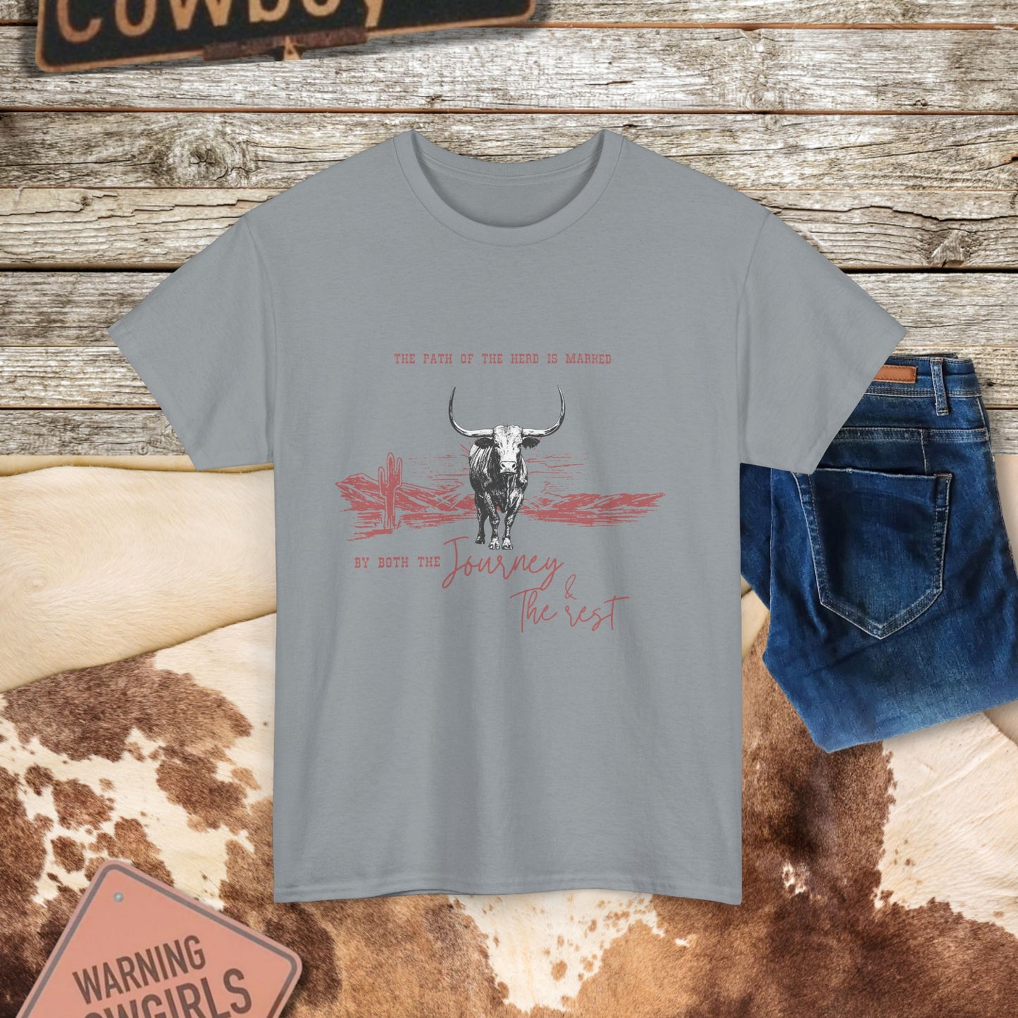 Western Longhorn Cattle Tee