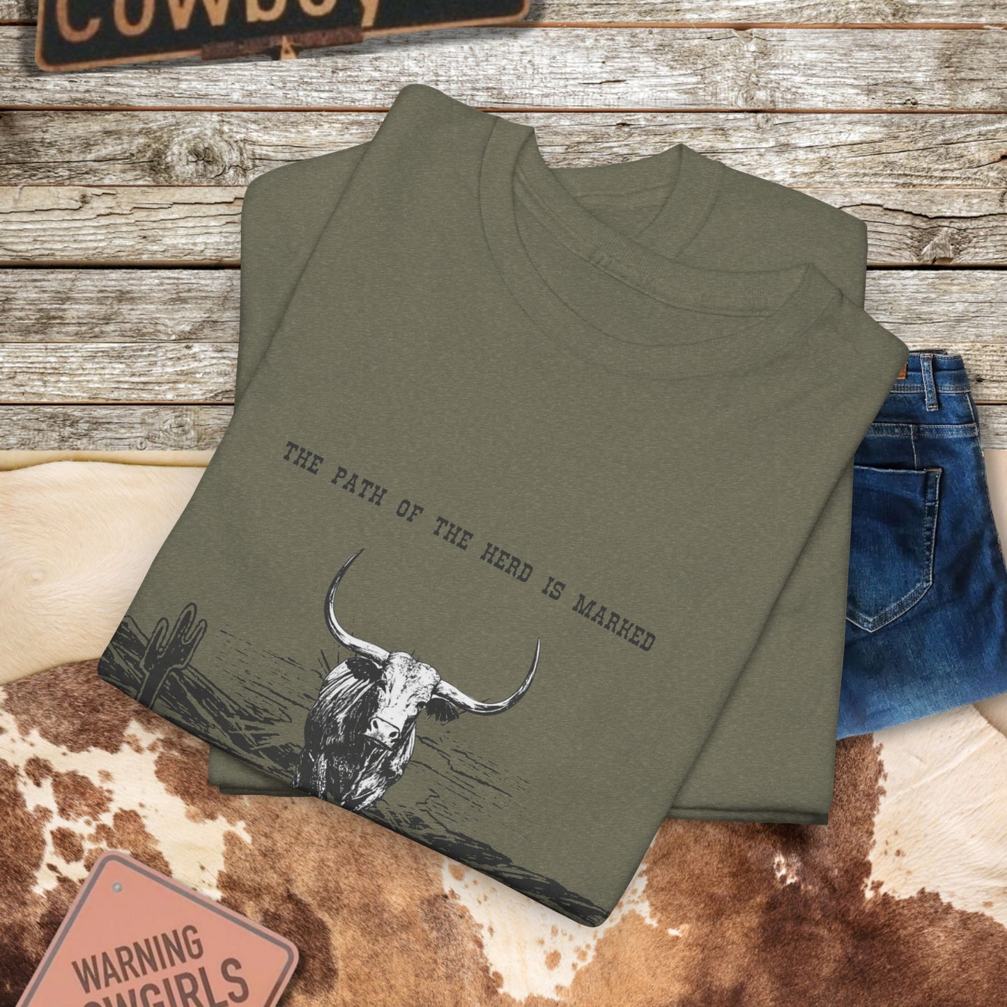 Western Longhorn Cattle Tee