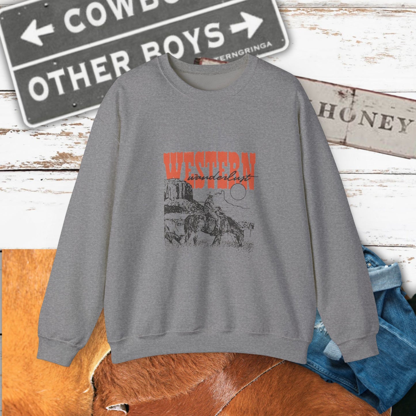 Vintage Western Wanderlust Crewneck