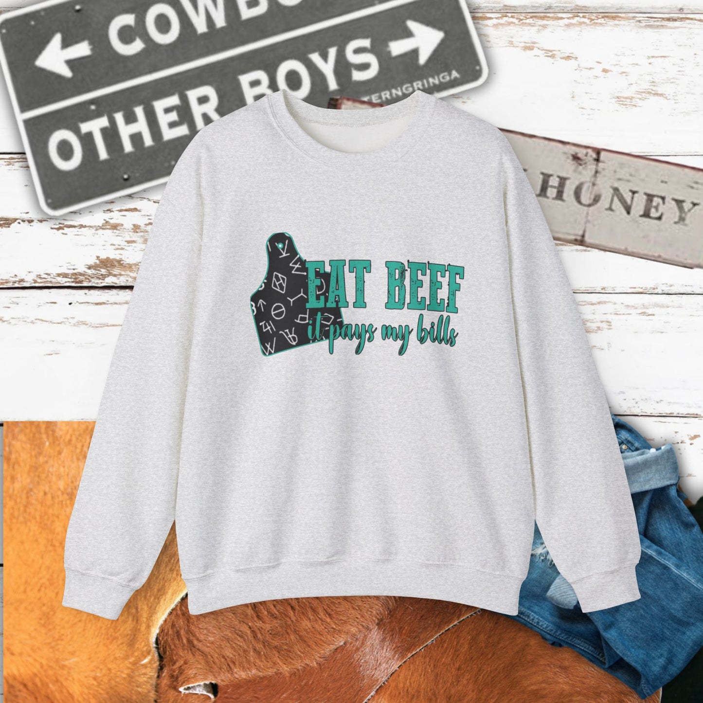 Eat Beef Crewneck