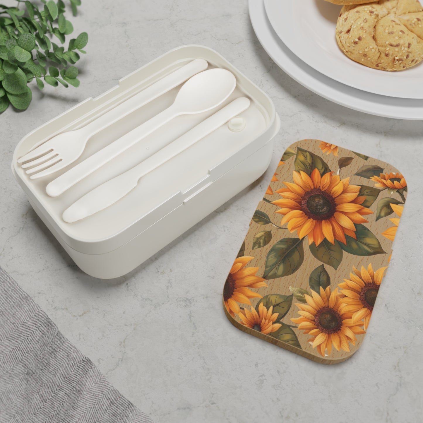 Sunflower Bento Lunch Box | Eco-Friendly Food Container for Bright Lunches