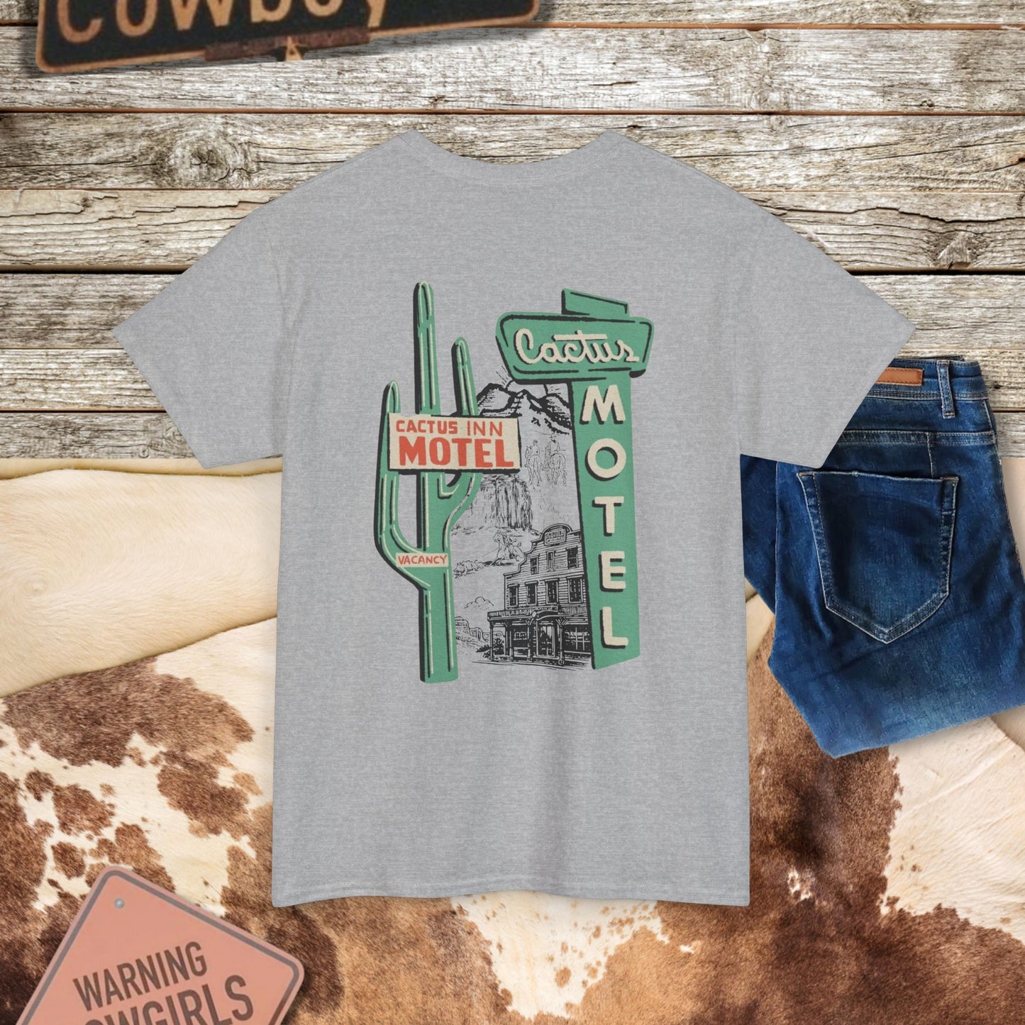 Western Cactus Motel Tee