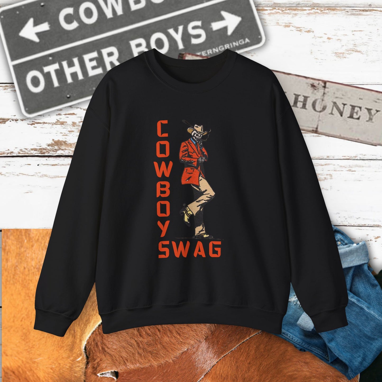 Cowboy Swag Crewneck| Cozy Western Apparel