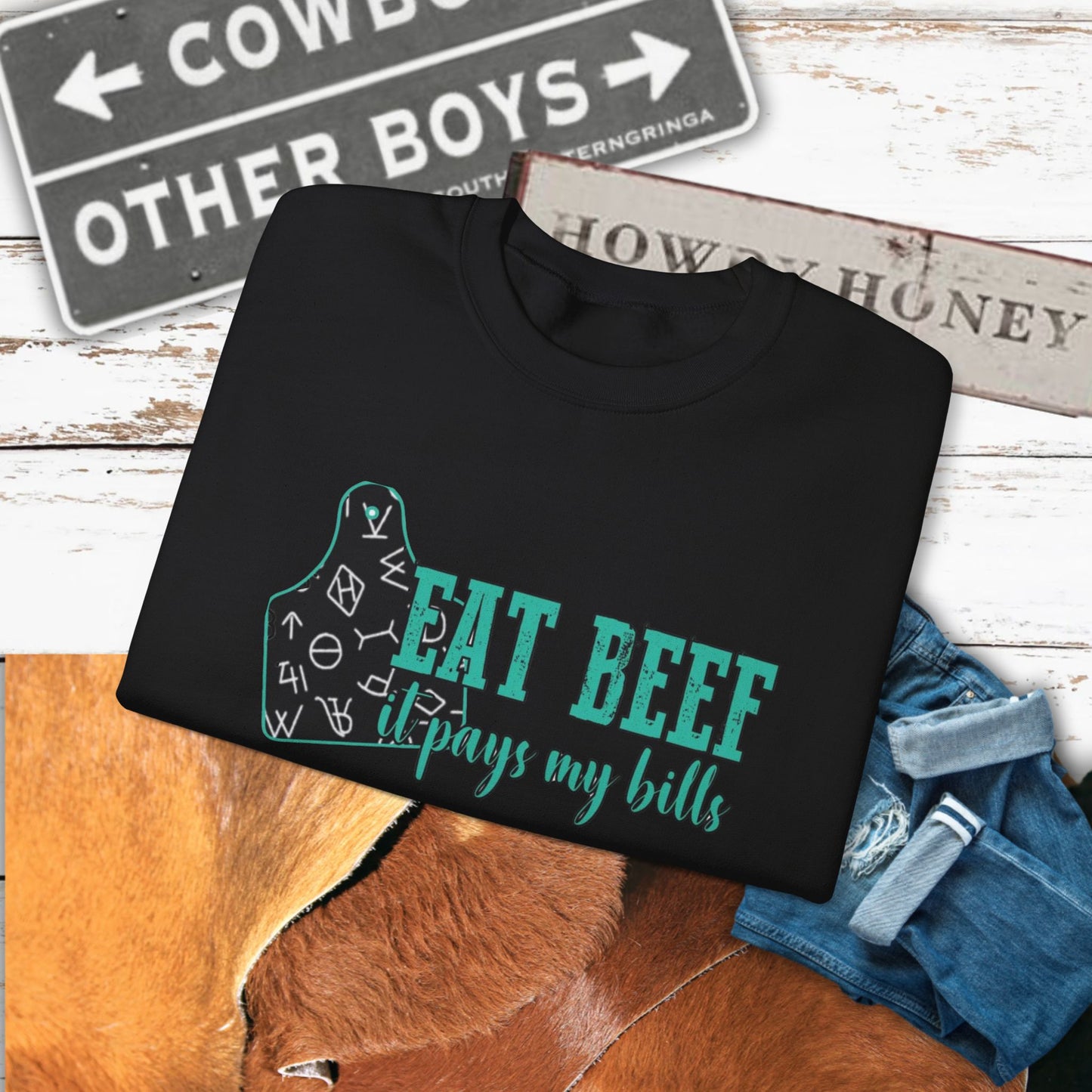 Eat Beef Crewneck