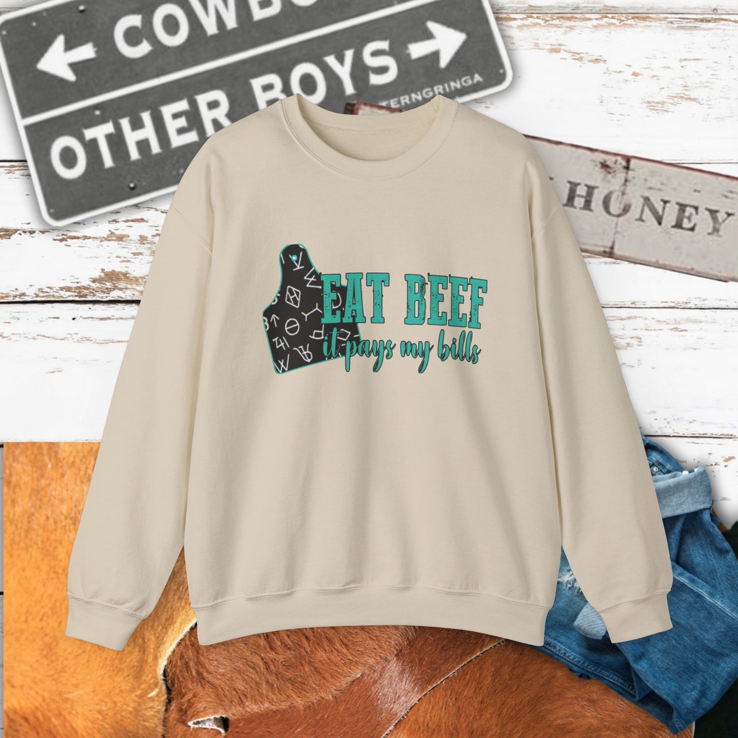 Eat Beef Crewneck