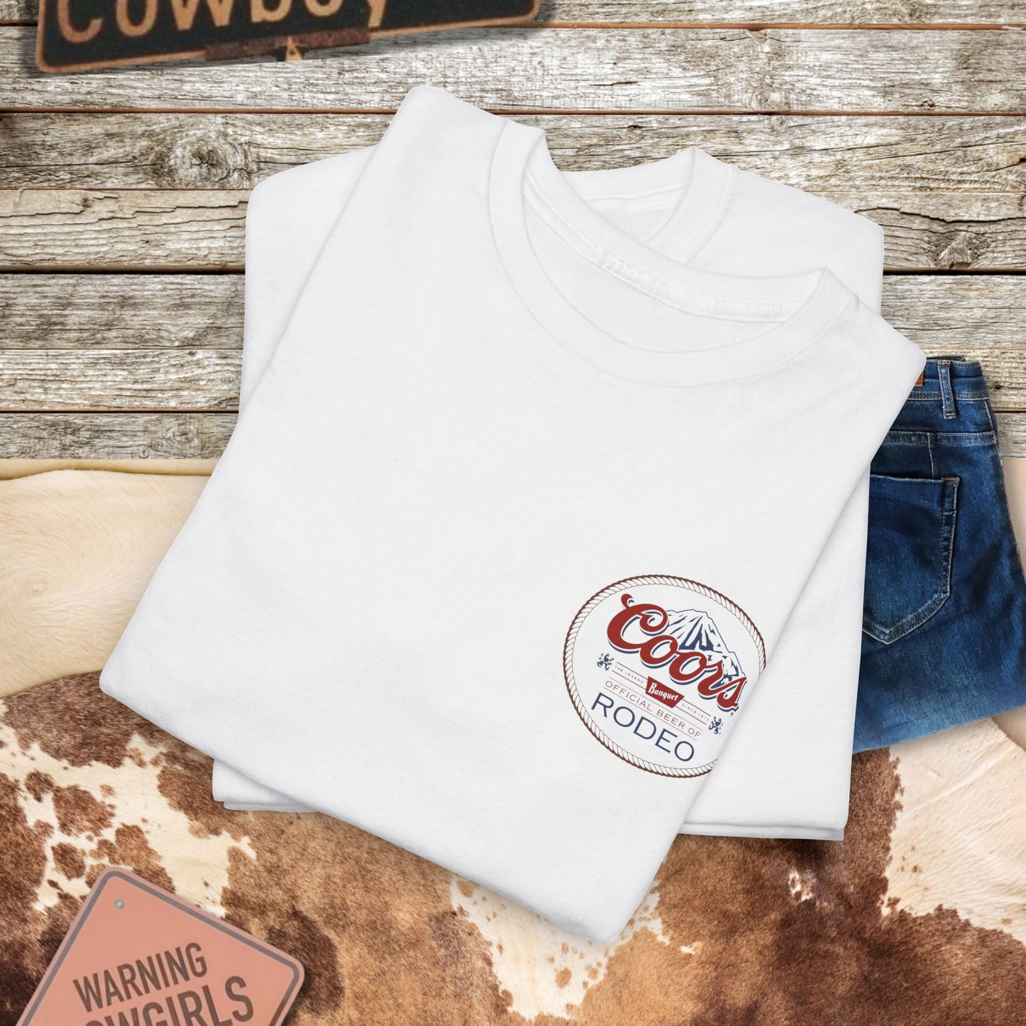 Vintage Rodeo Coors Tee - Western Style Graphic Shirt