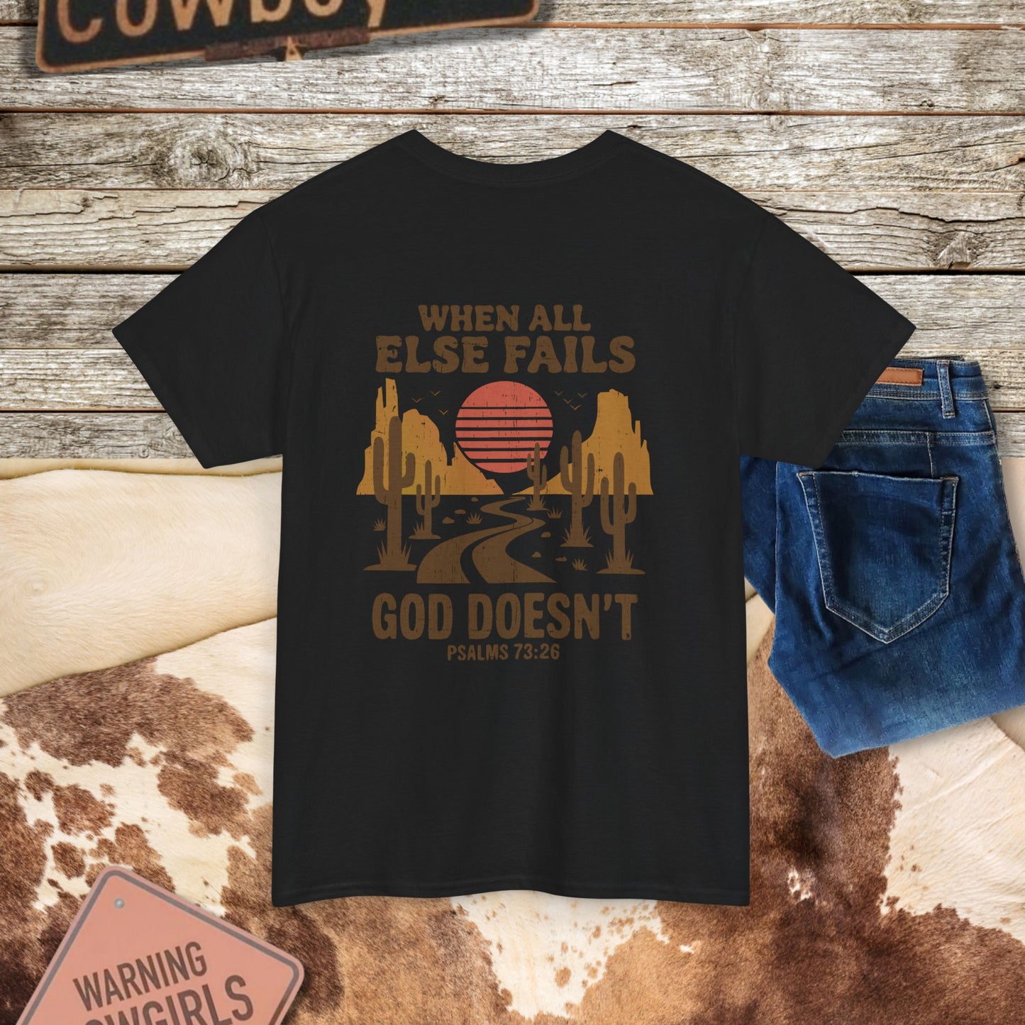 Western Psalms 73:26 Tee