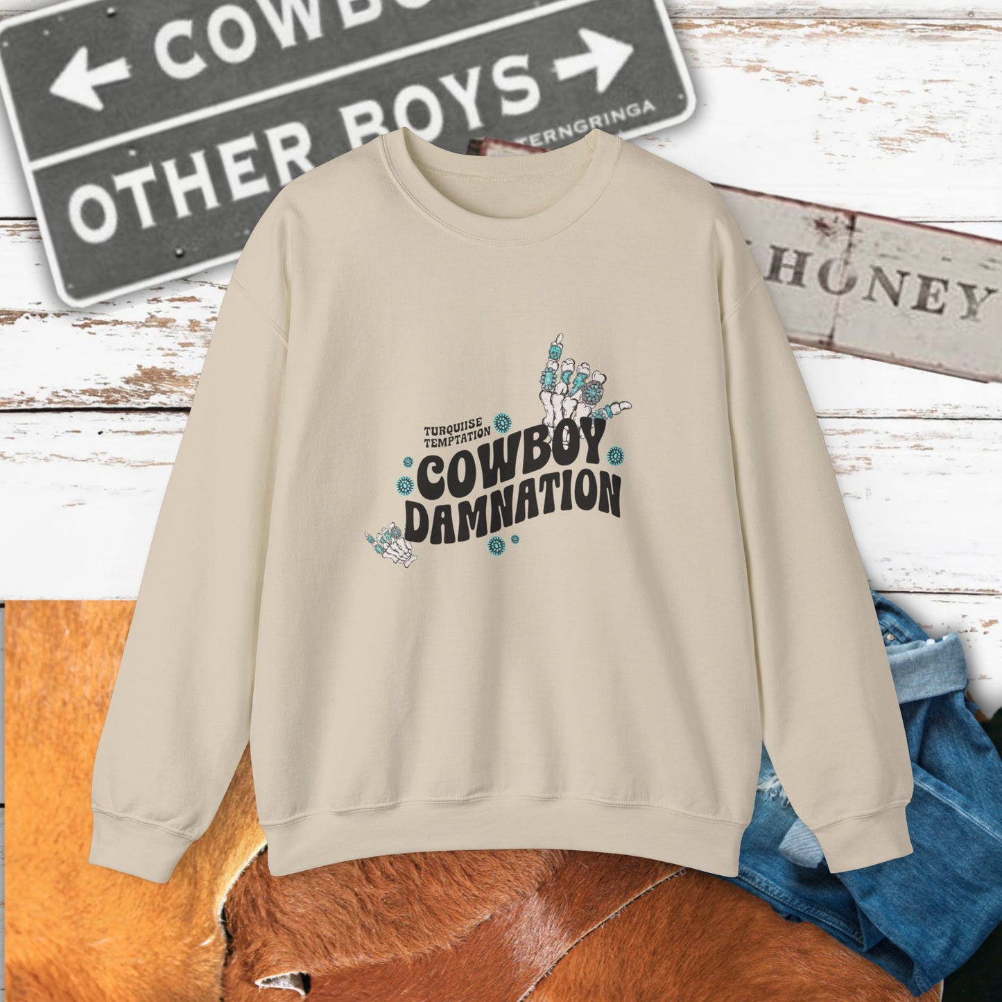 Cowboy Damnation Crewneck