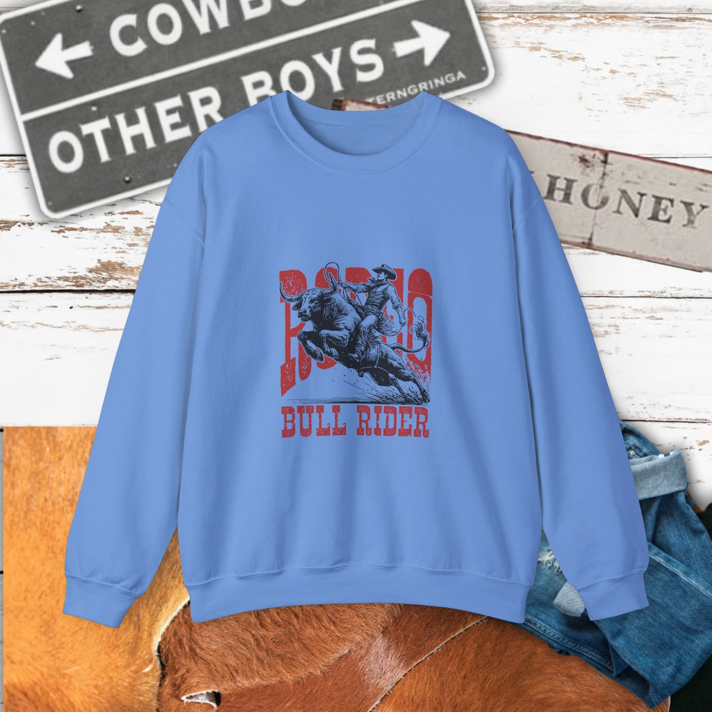 Bull Rider Vintage Crewneck