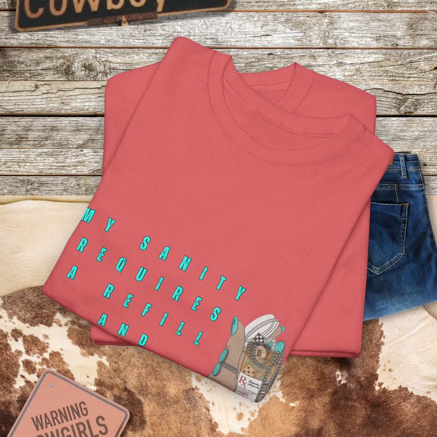 Turquoise Happy Pills Tee