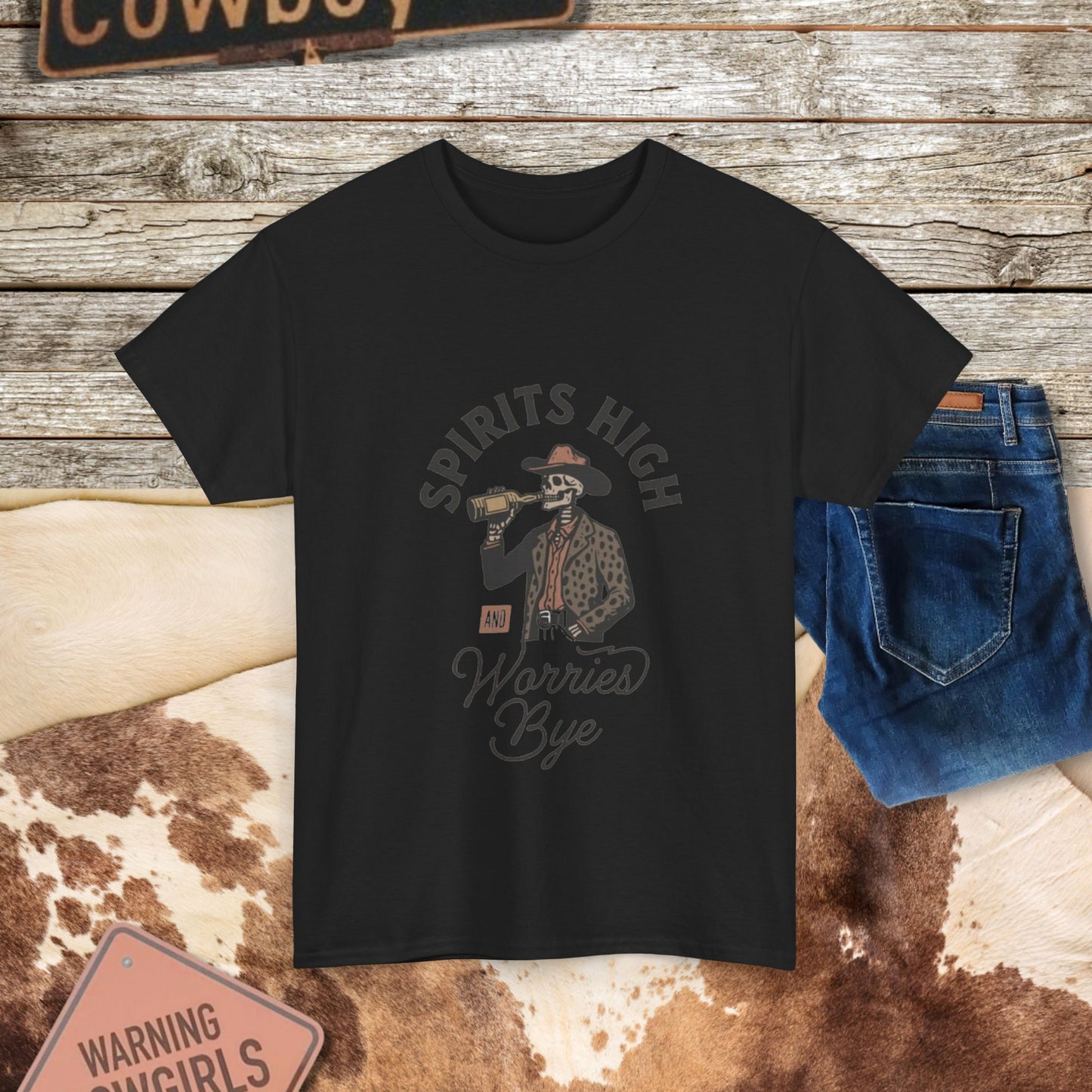 Skeleton Cowboy Tee